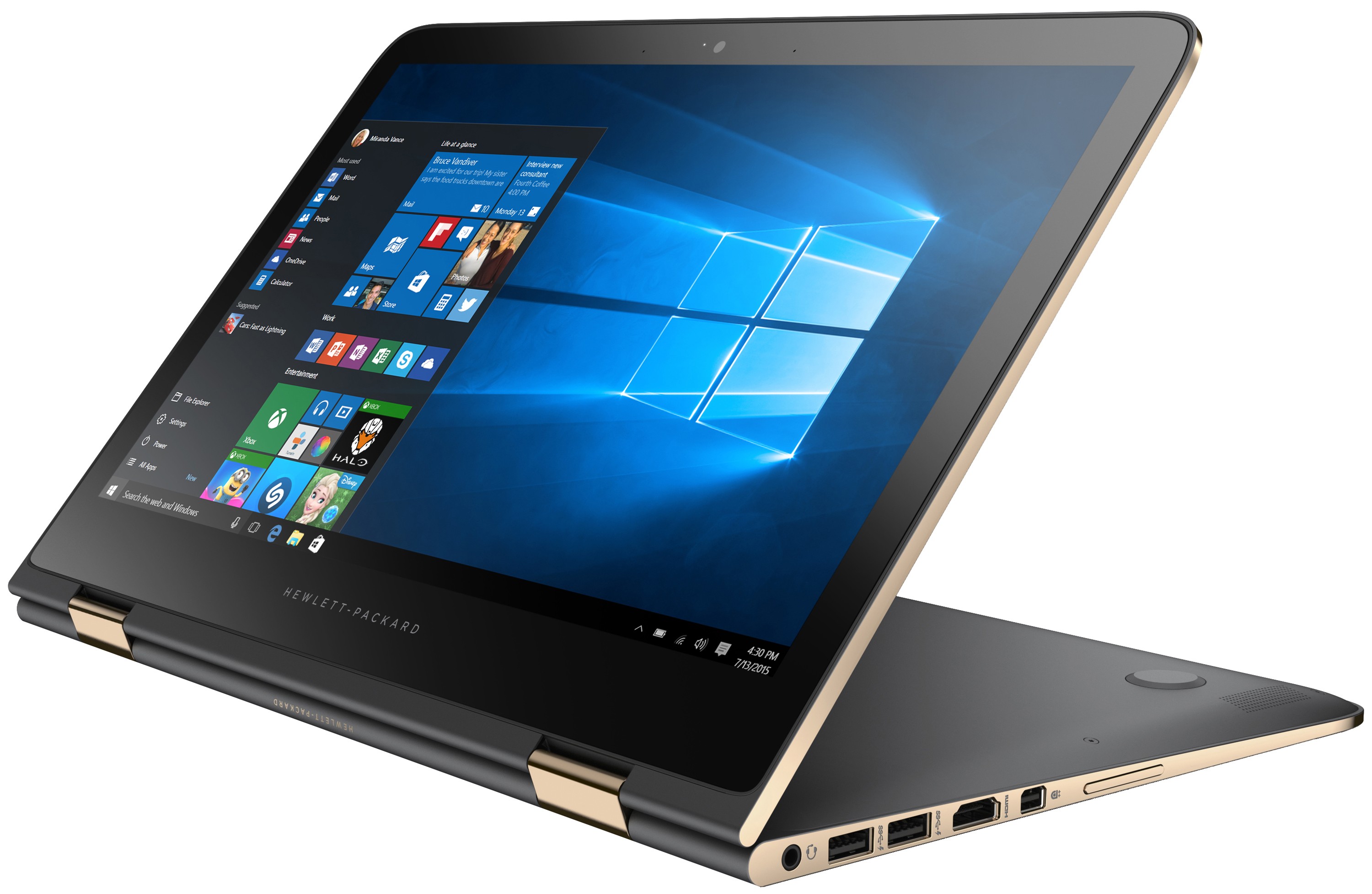 Hp spectre x360 2 i 1 13 4280no (grå/koppar) ipad, surfplatta ...