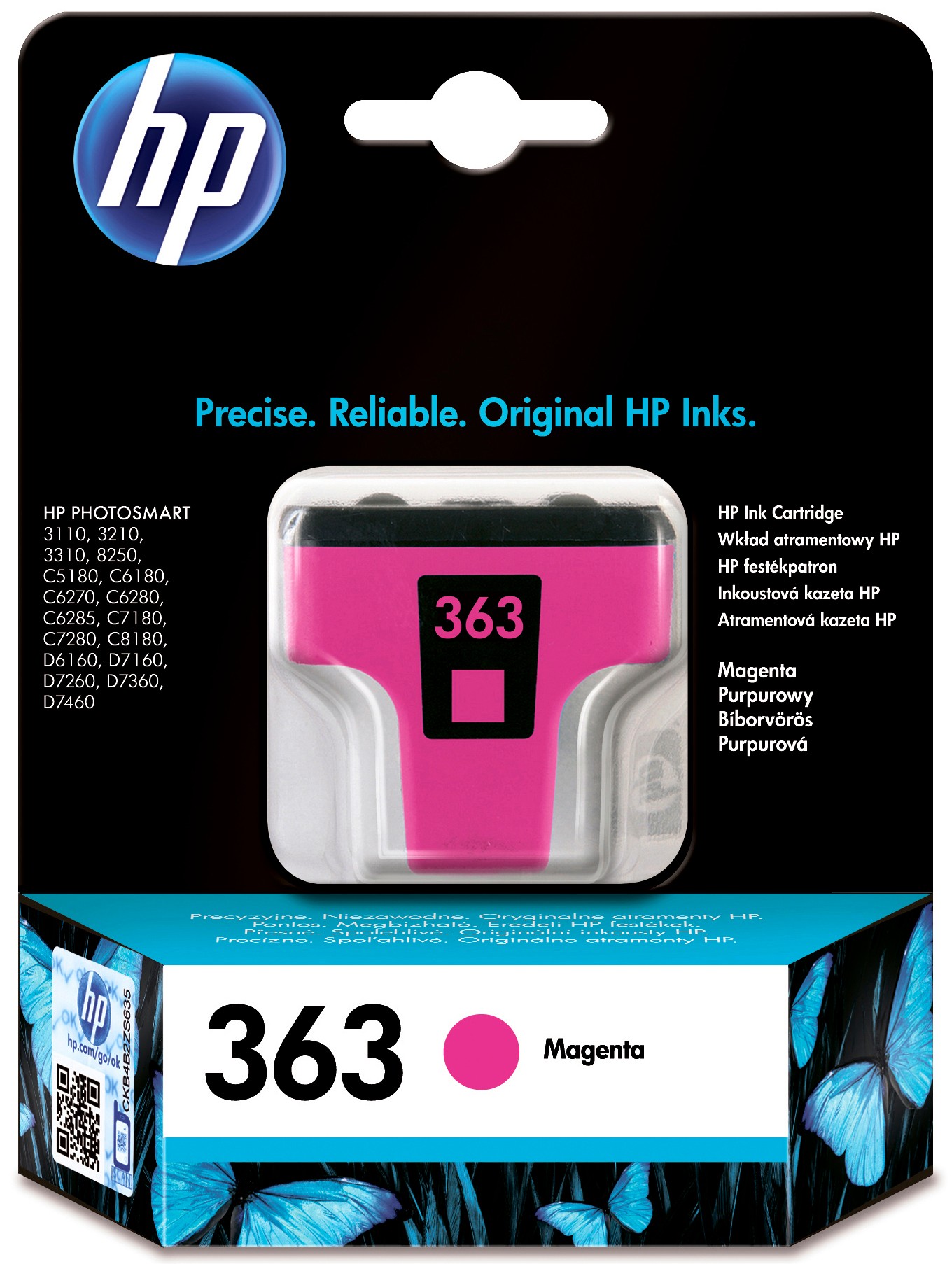HP blækpatron No. 363 - Magenta