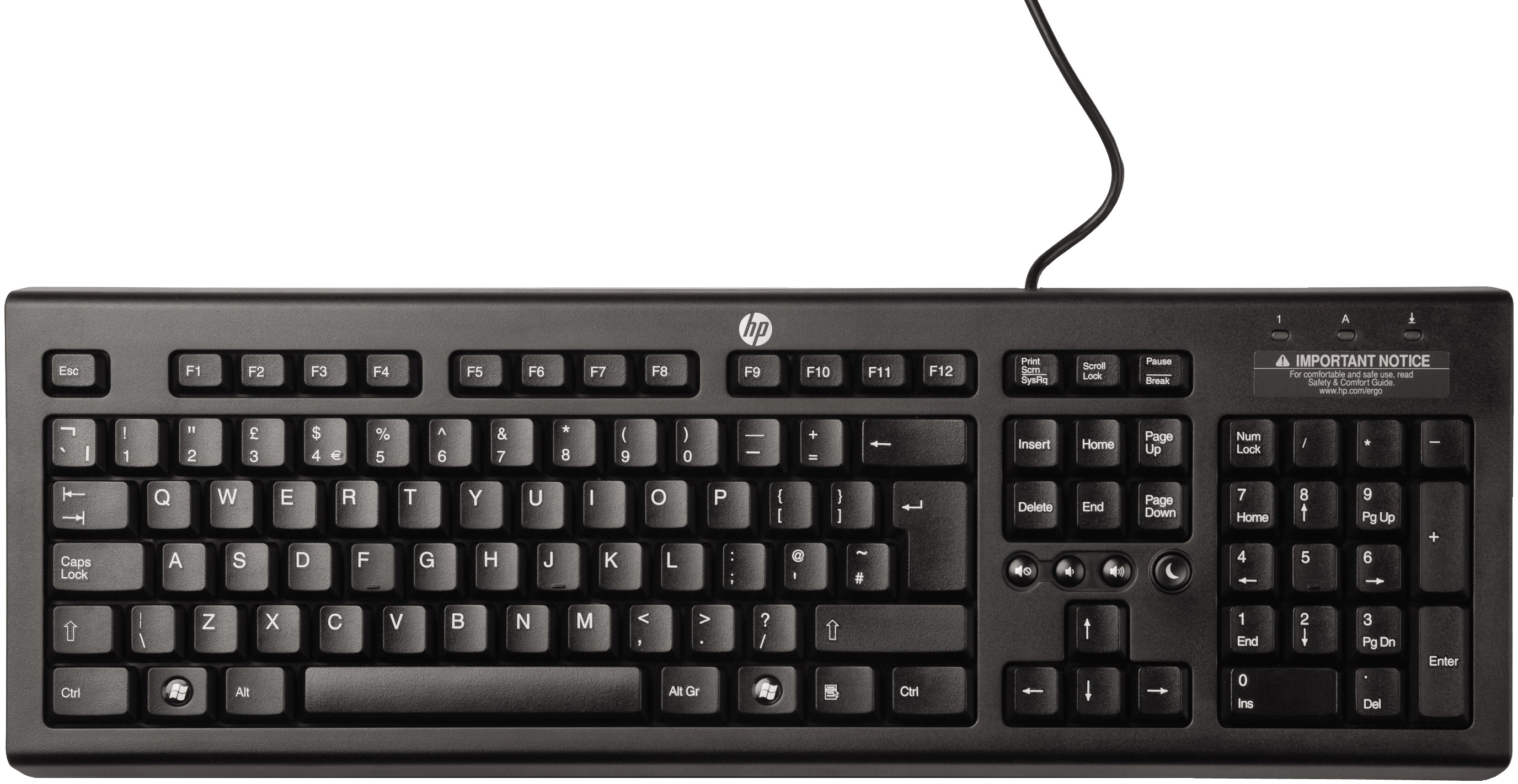 HP Classic Tangentbord (svart)