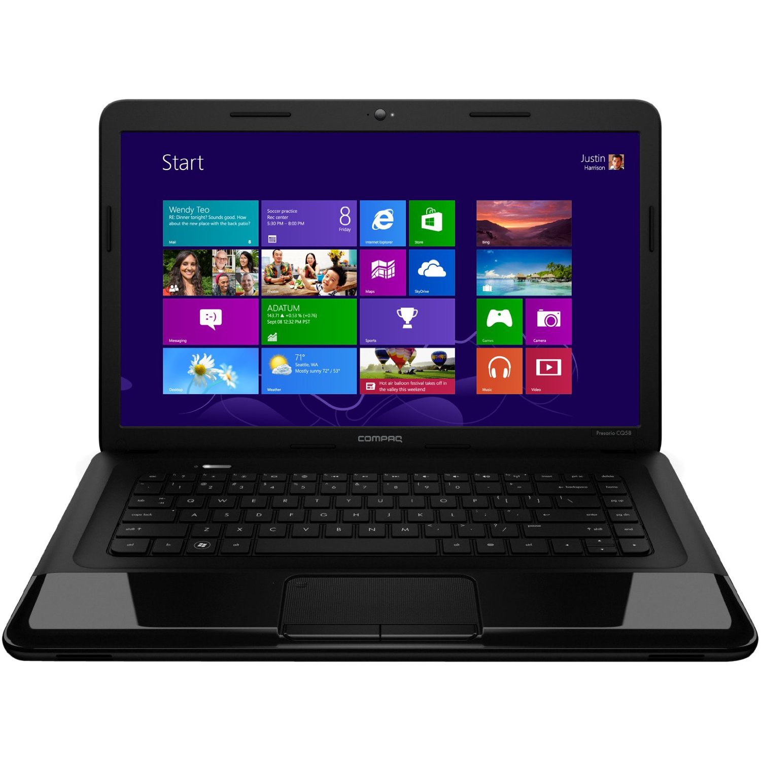 HP Compaq CQ58-361SC D6Y42EA#BCM černý - notebook