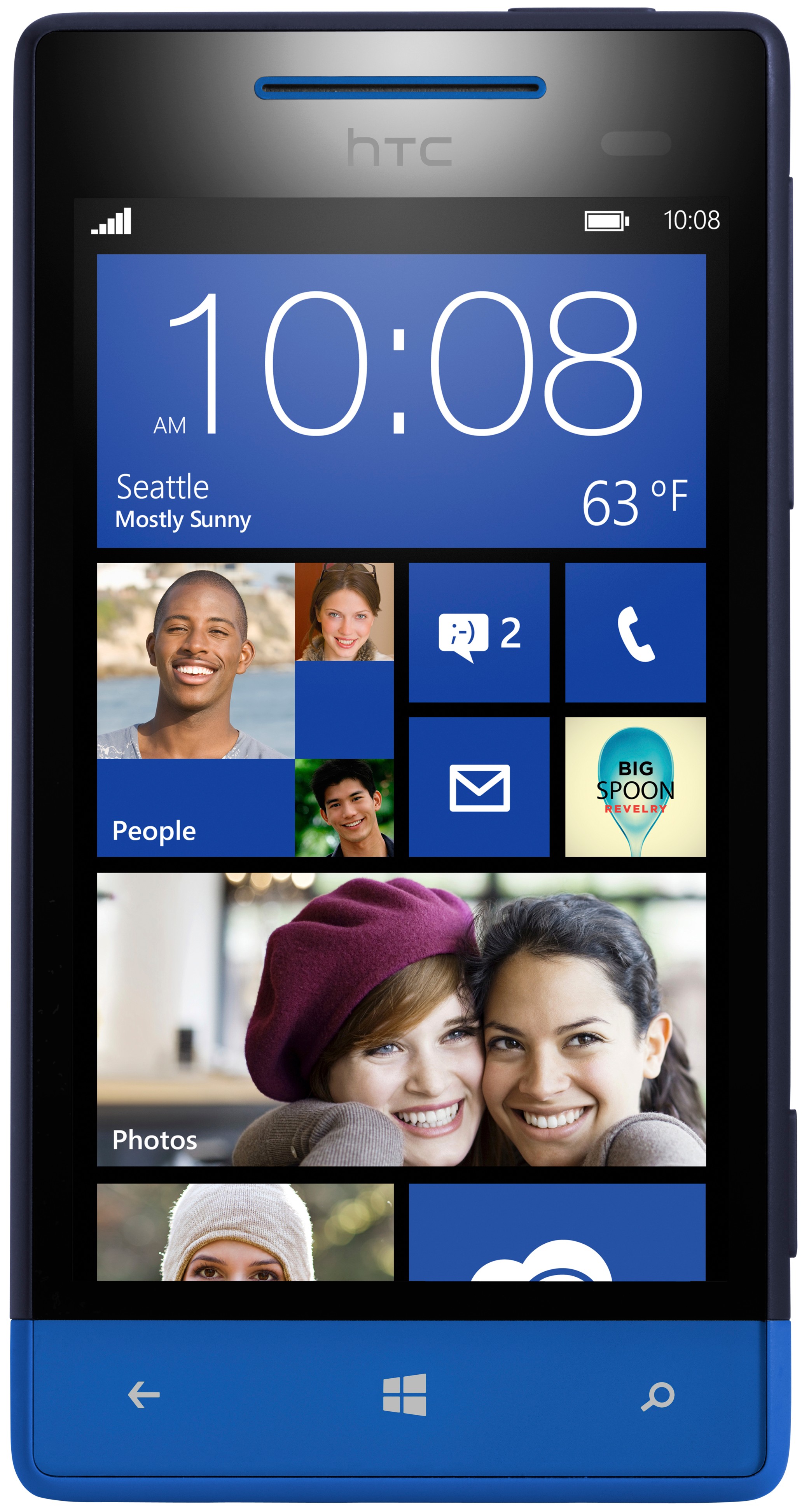Windows Phone 8S by HTC smartphone (Blå)