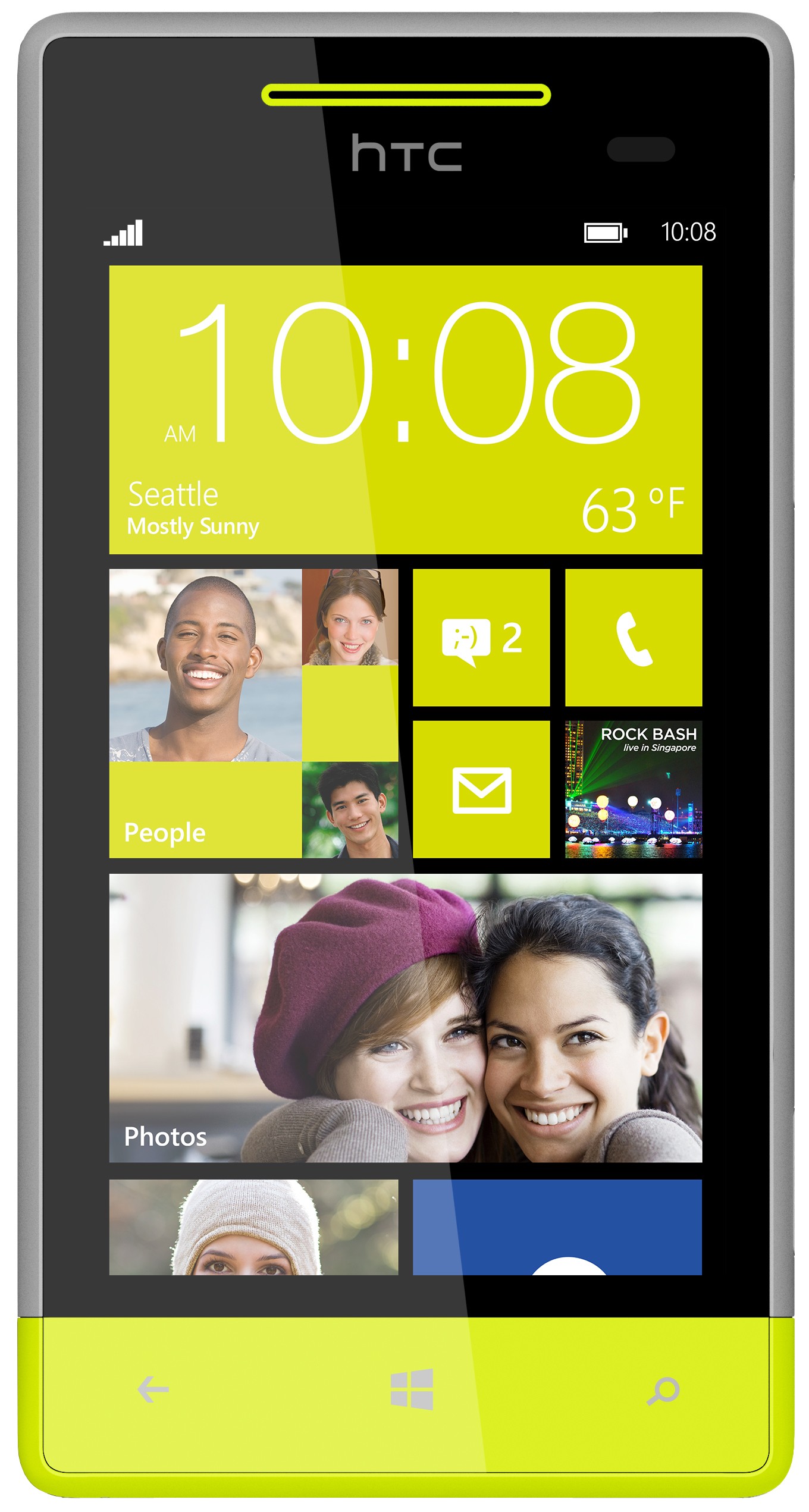Windows Phone 8S by HTC smartphone (Grå)