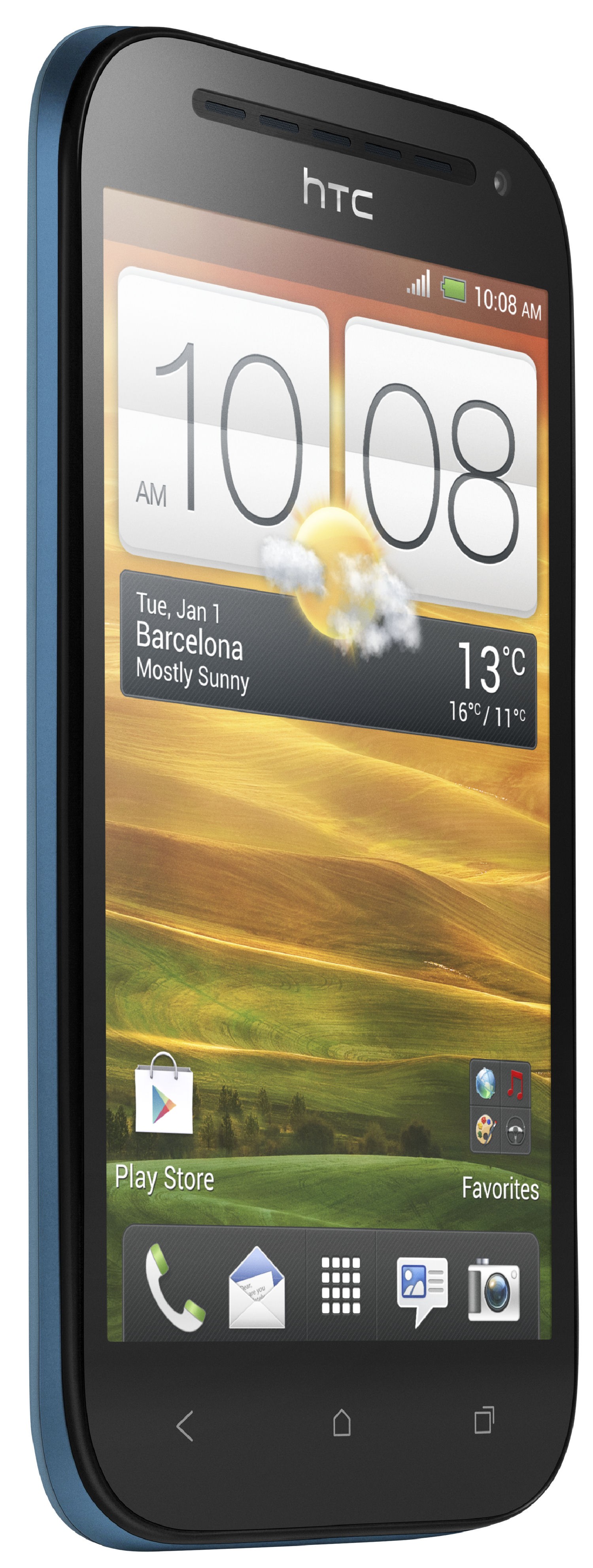 HTC One SV smartphone (blå)