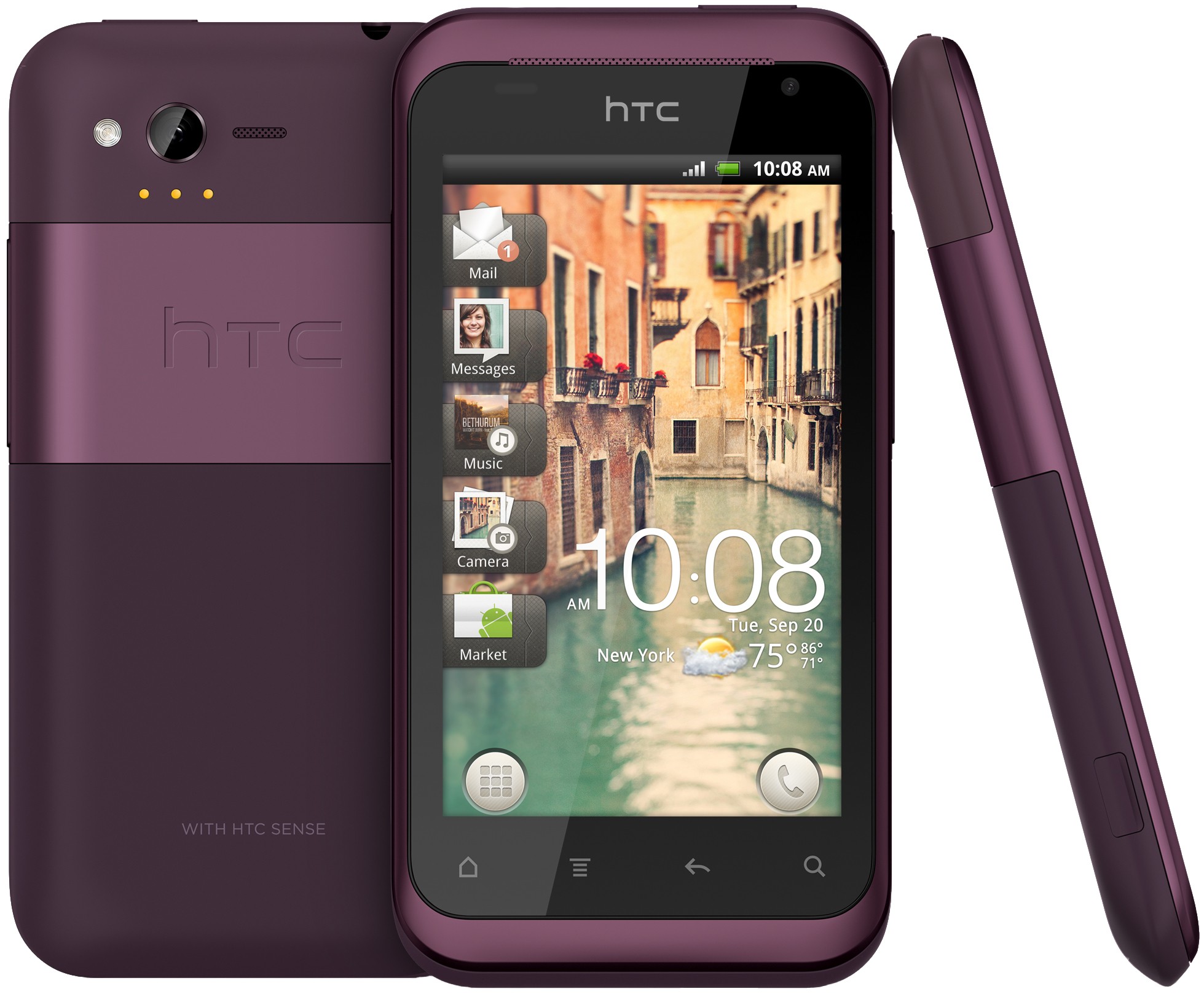 HTC Rhyme smartphone (lila)