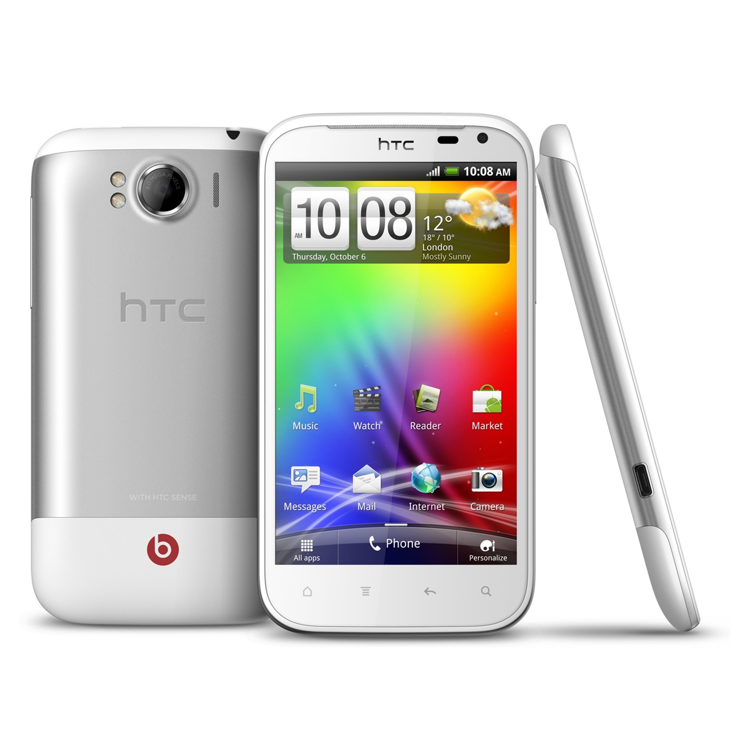 HTC Sensation b&iacute;l&yacute; (white)  - mobil