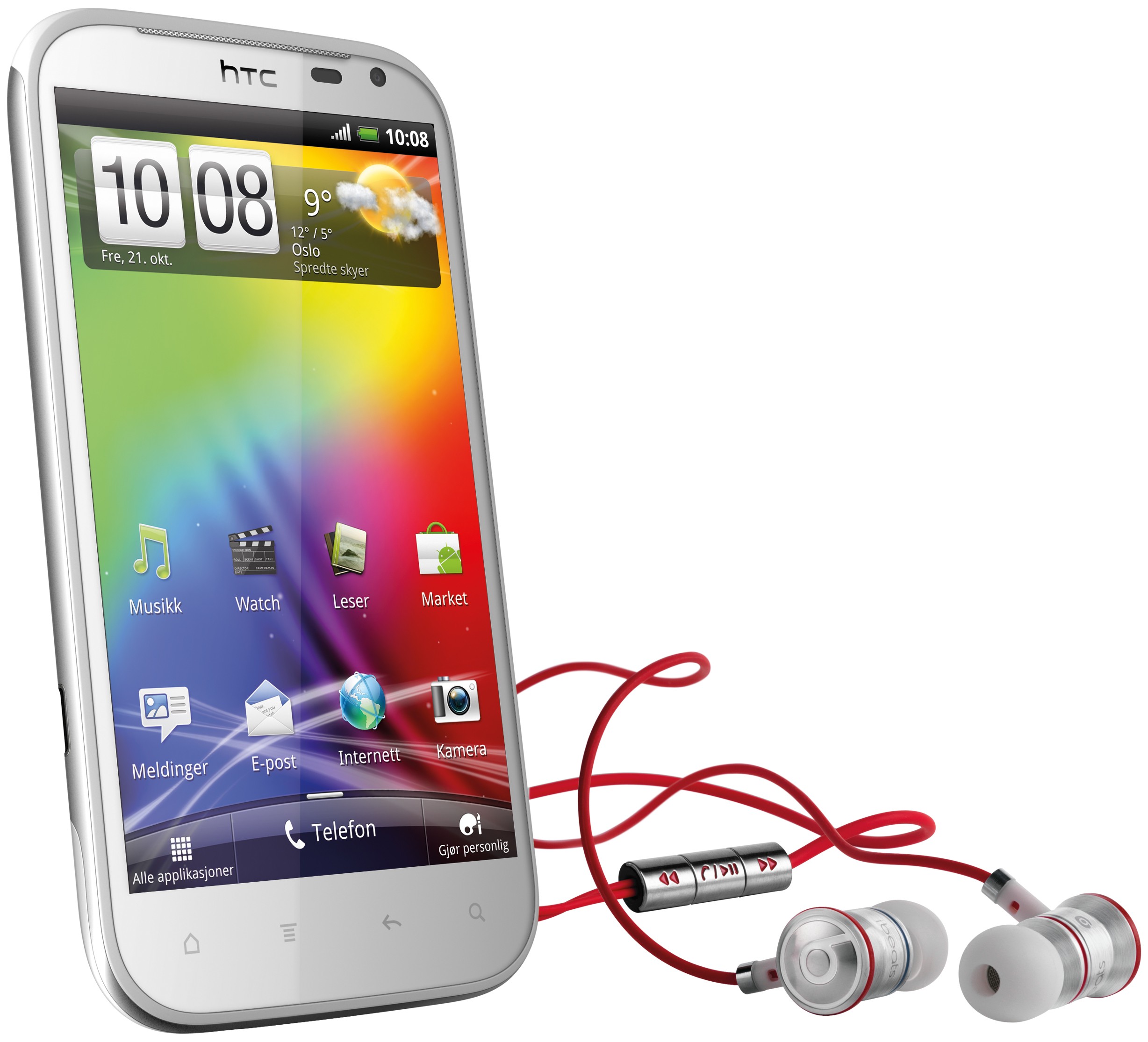 HTC  Sensation XL Smartphone med Beats Audio heads