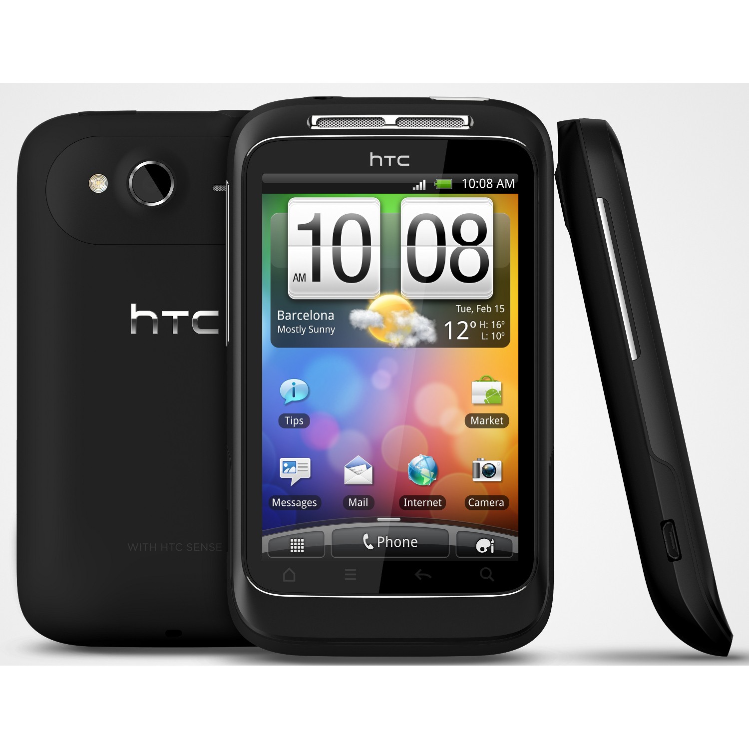 HTC Wildfire S black/čern&yacute; - mobil