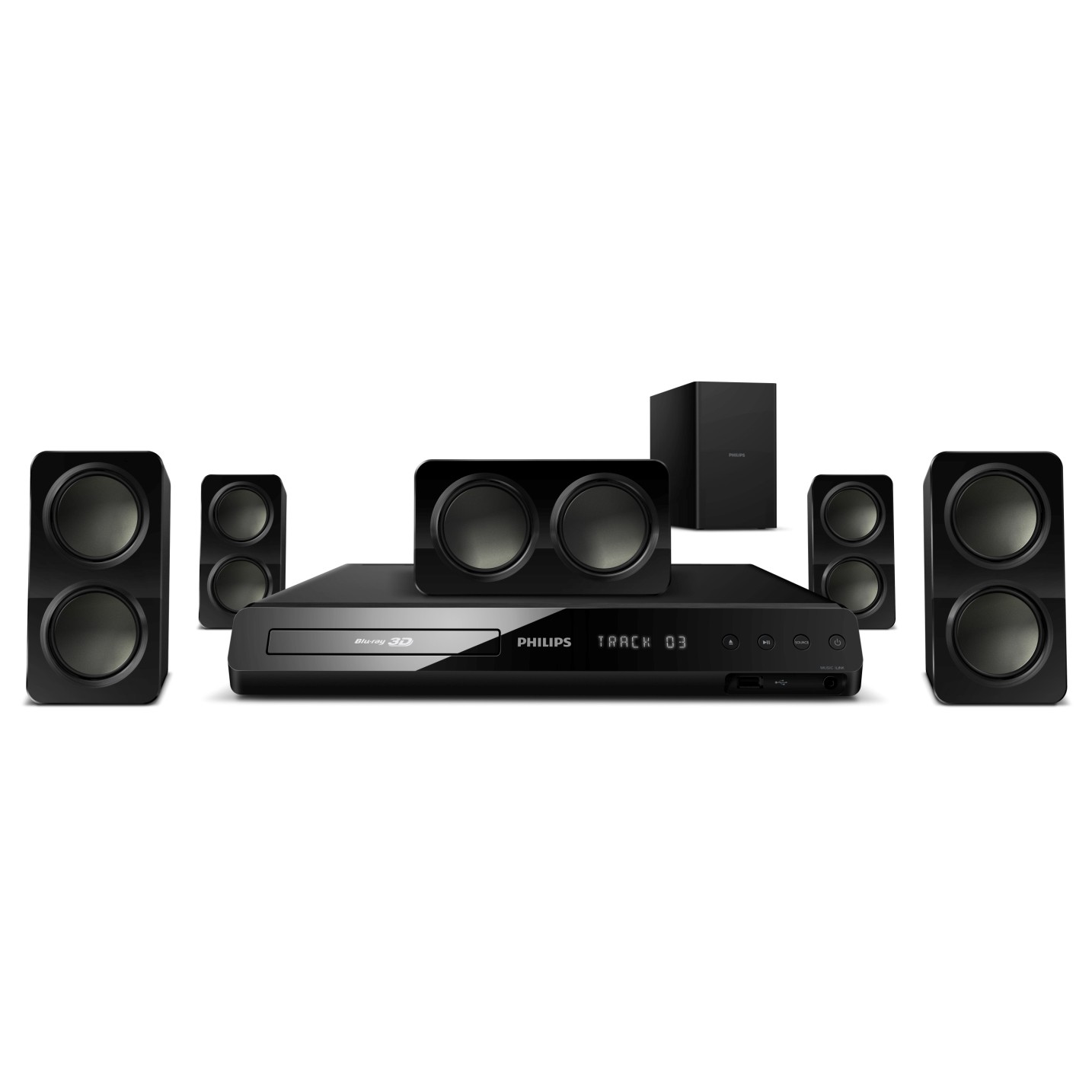Philips 5.1 hjemmekino Blu-ray HTS3563