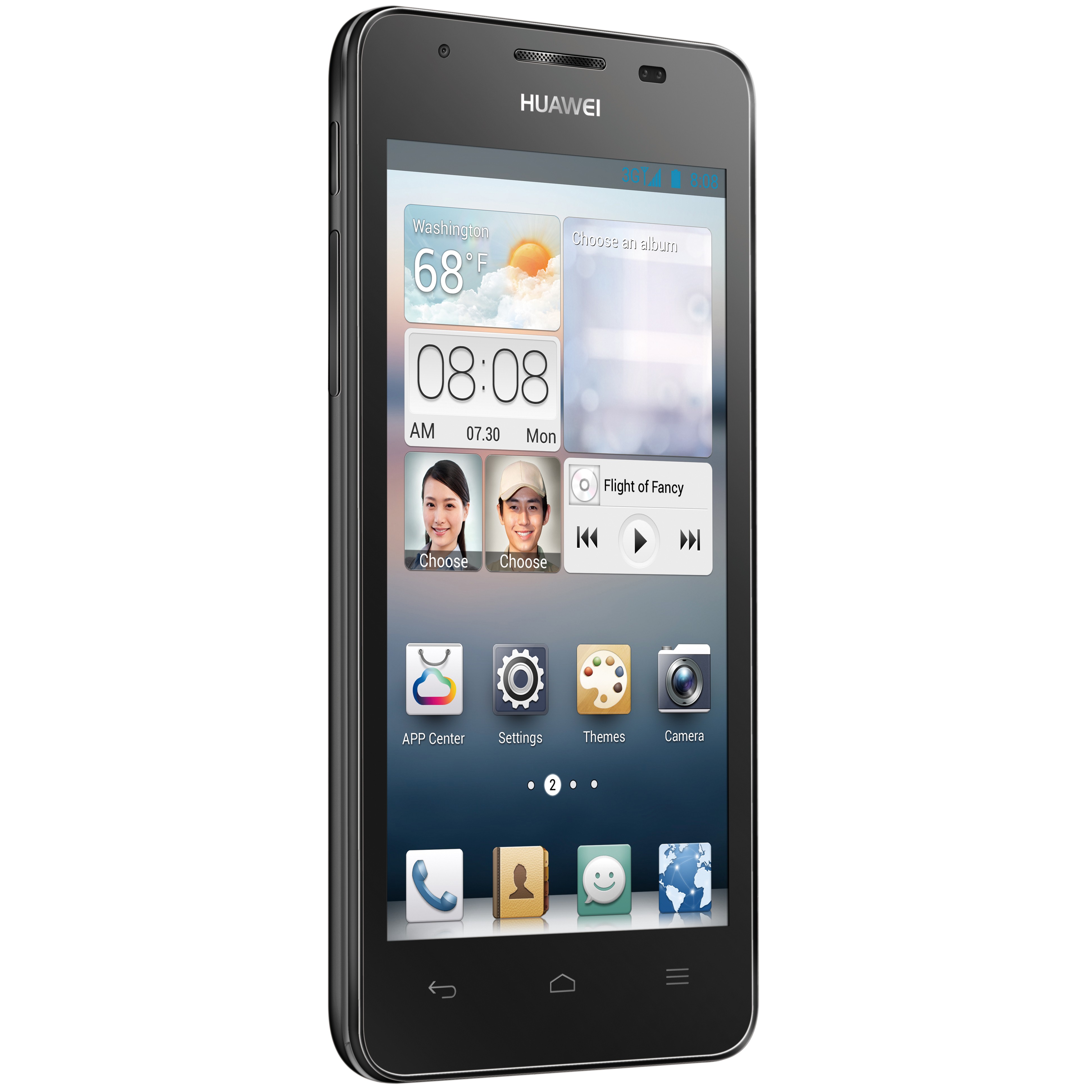 Huawei Ascend G510 älypuhelin (musta)