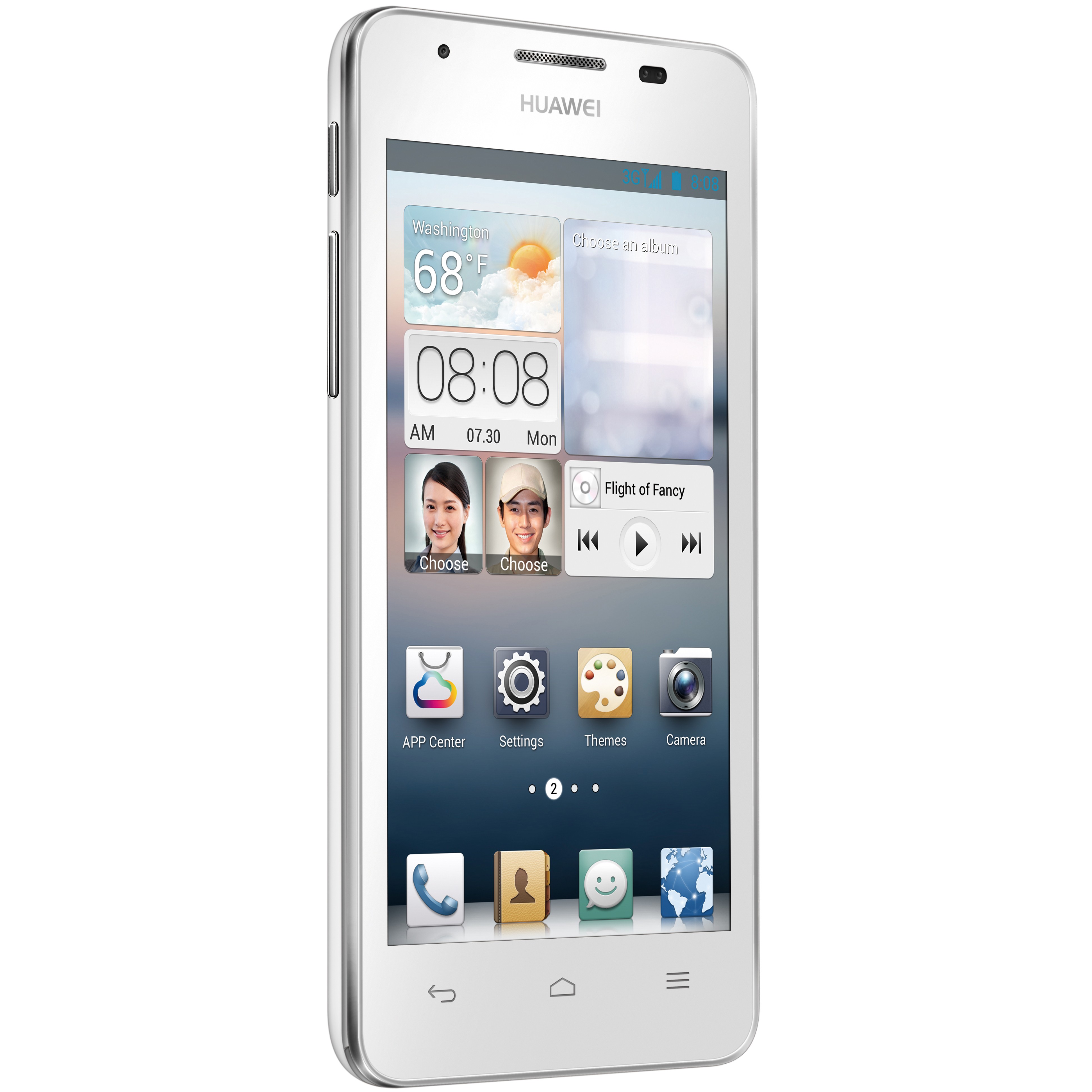 Huawei Ascend G510 älypuhelin (valkoinen)