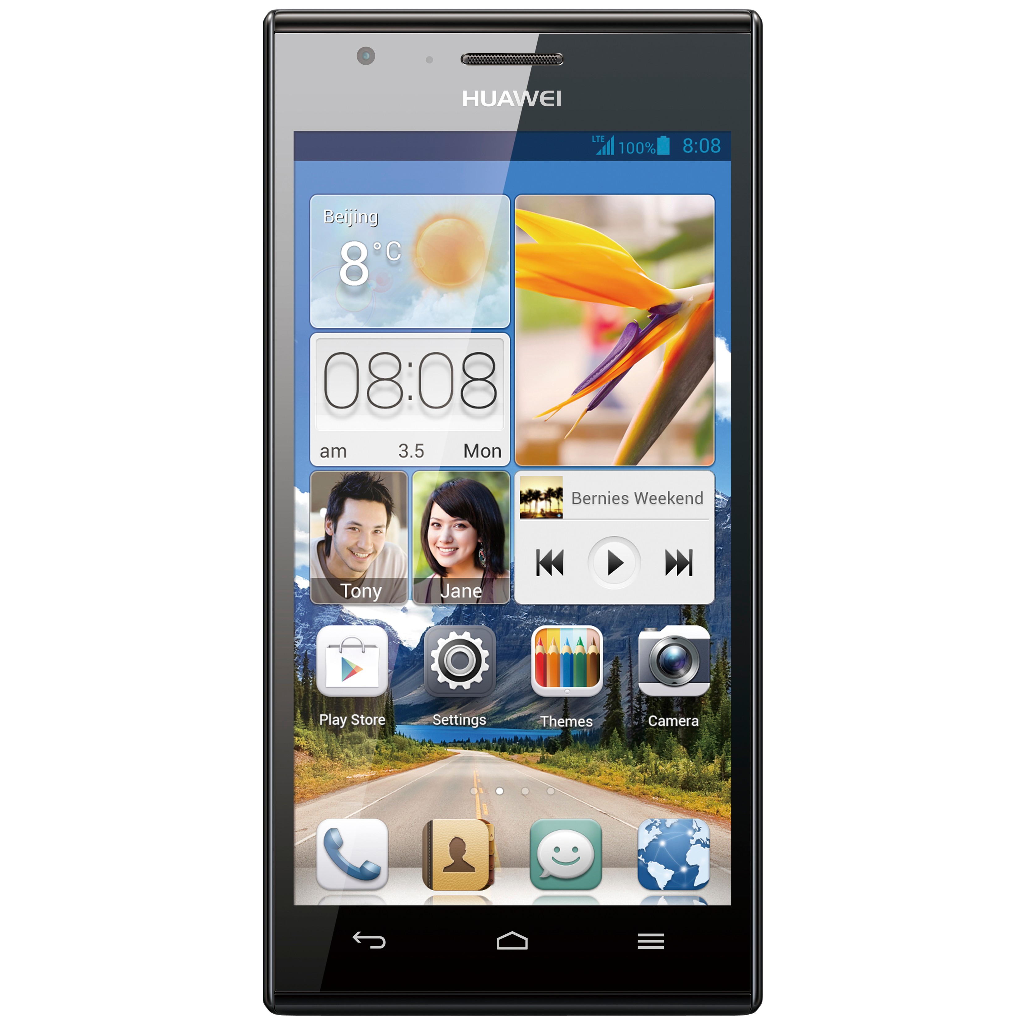Huawei Ascend P2 älypuhelin (musta)
