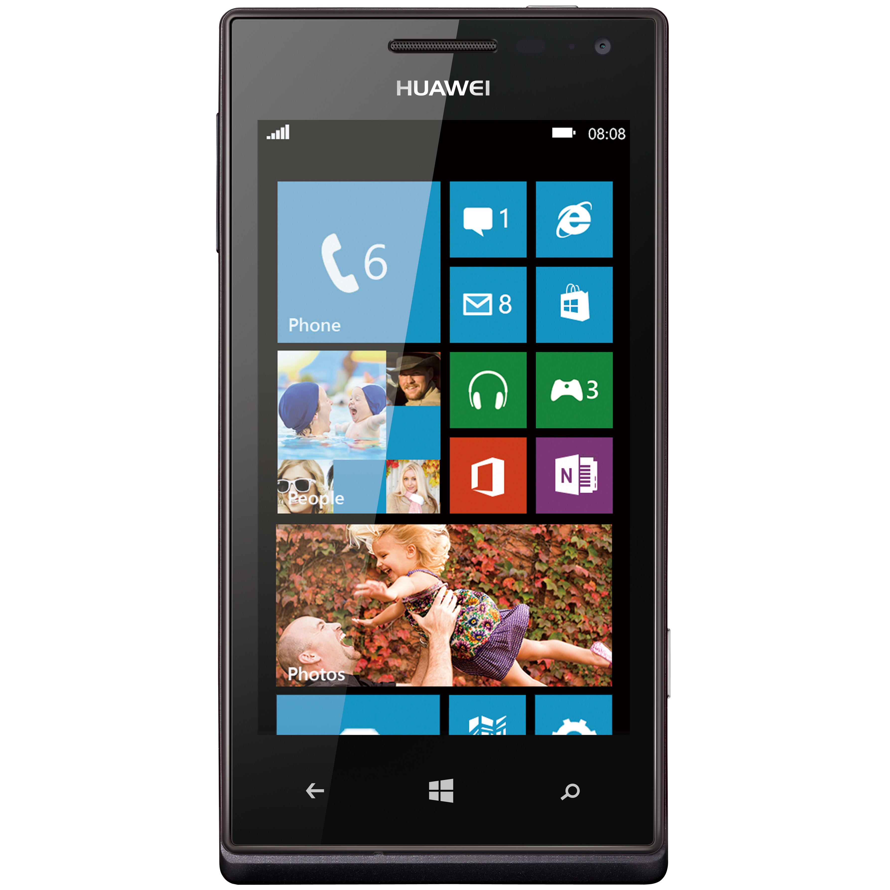 Huawei Ascend W1 älypuhelin (musta)
