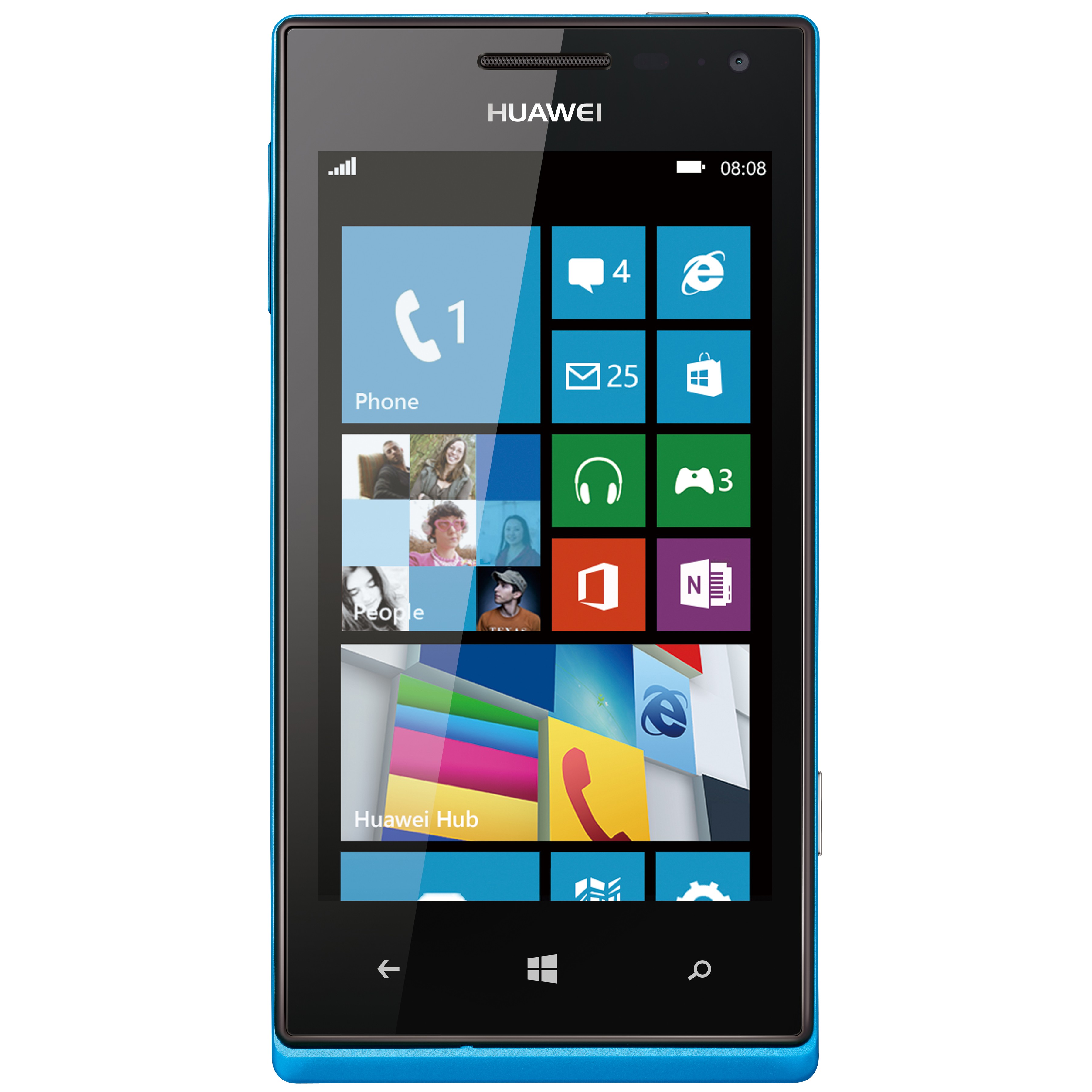 Huawei Ascend W1 älypuhelin (sininen)