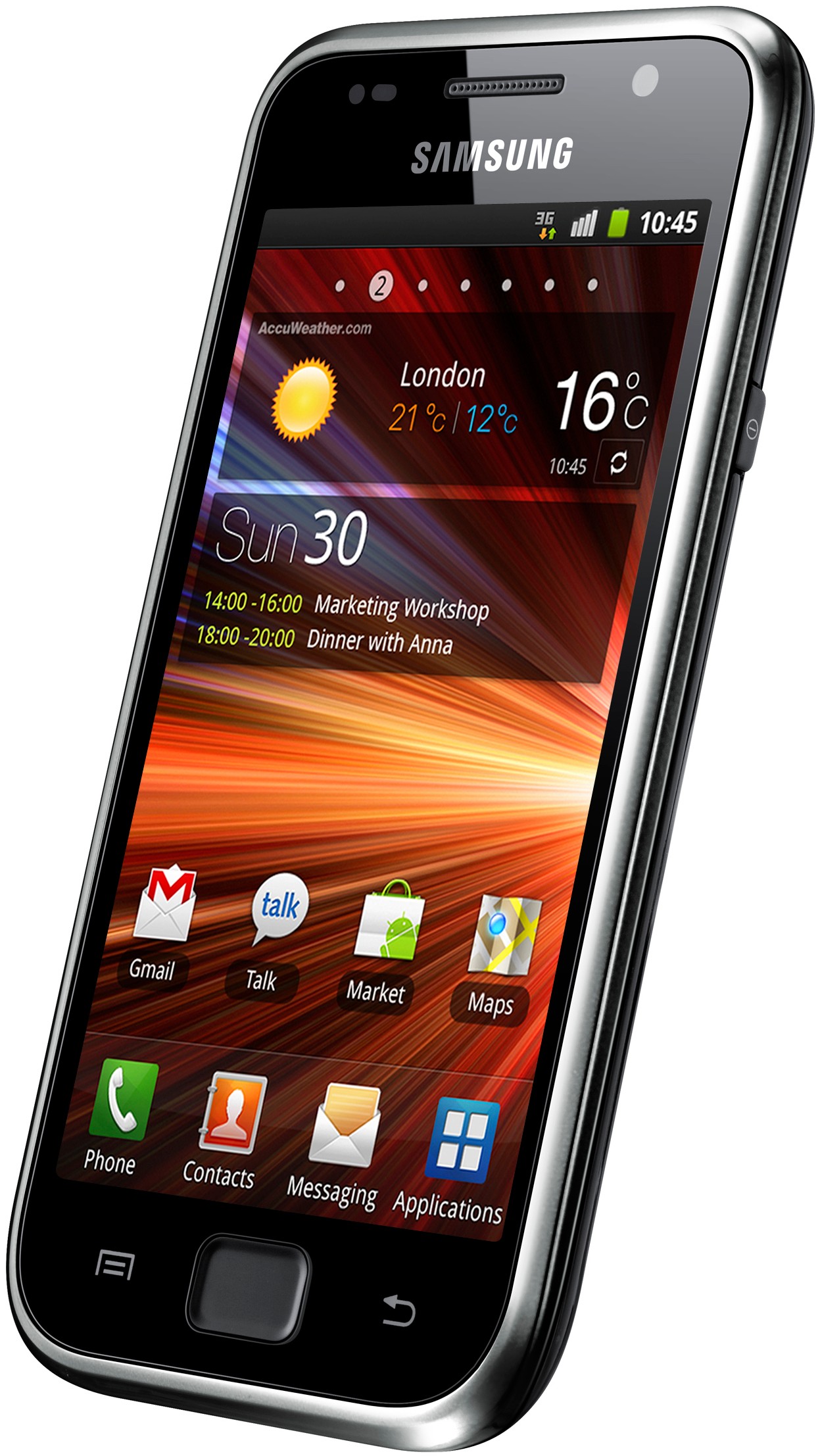 Samsung Galaxy S Plus i9001 (Sort)