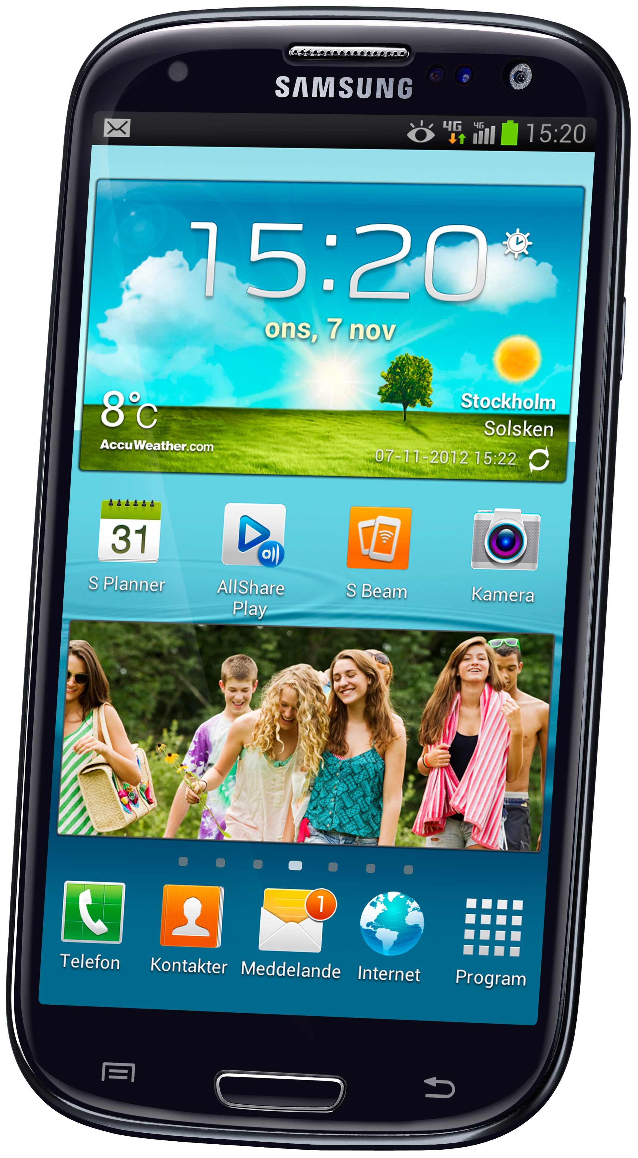Samsung Galaxy S3 4G Smartphone (svart) Tele2