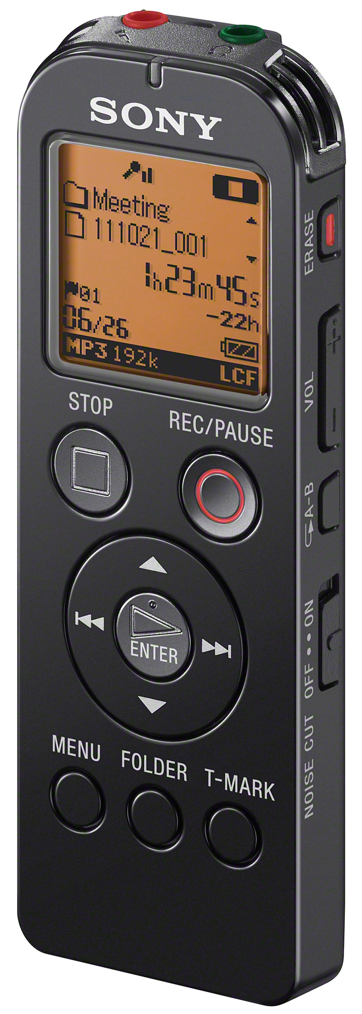 Sony 2 GB diktafon ICD-UX522 (sort)