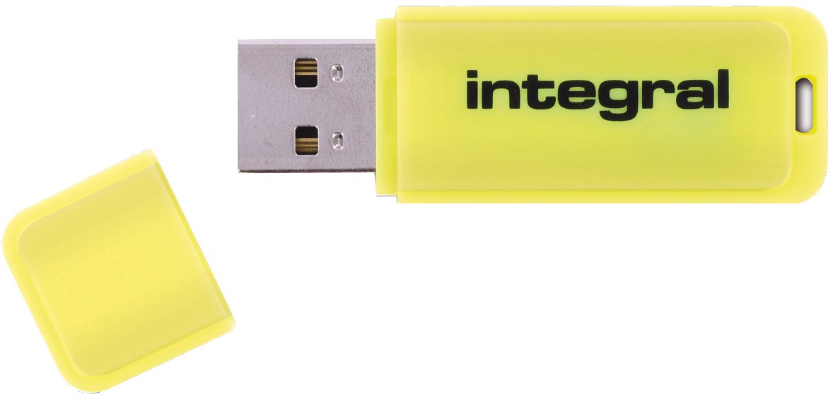 Integral USB-minne 8 GB Yellow Neon