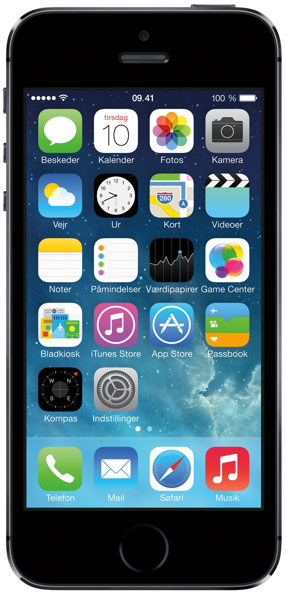 iPhone 5S 16 GB (stellargrå)