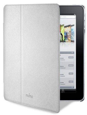 Puro Booklet Cover Silver pro iPad2, iPad3