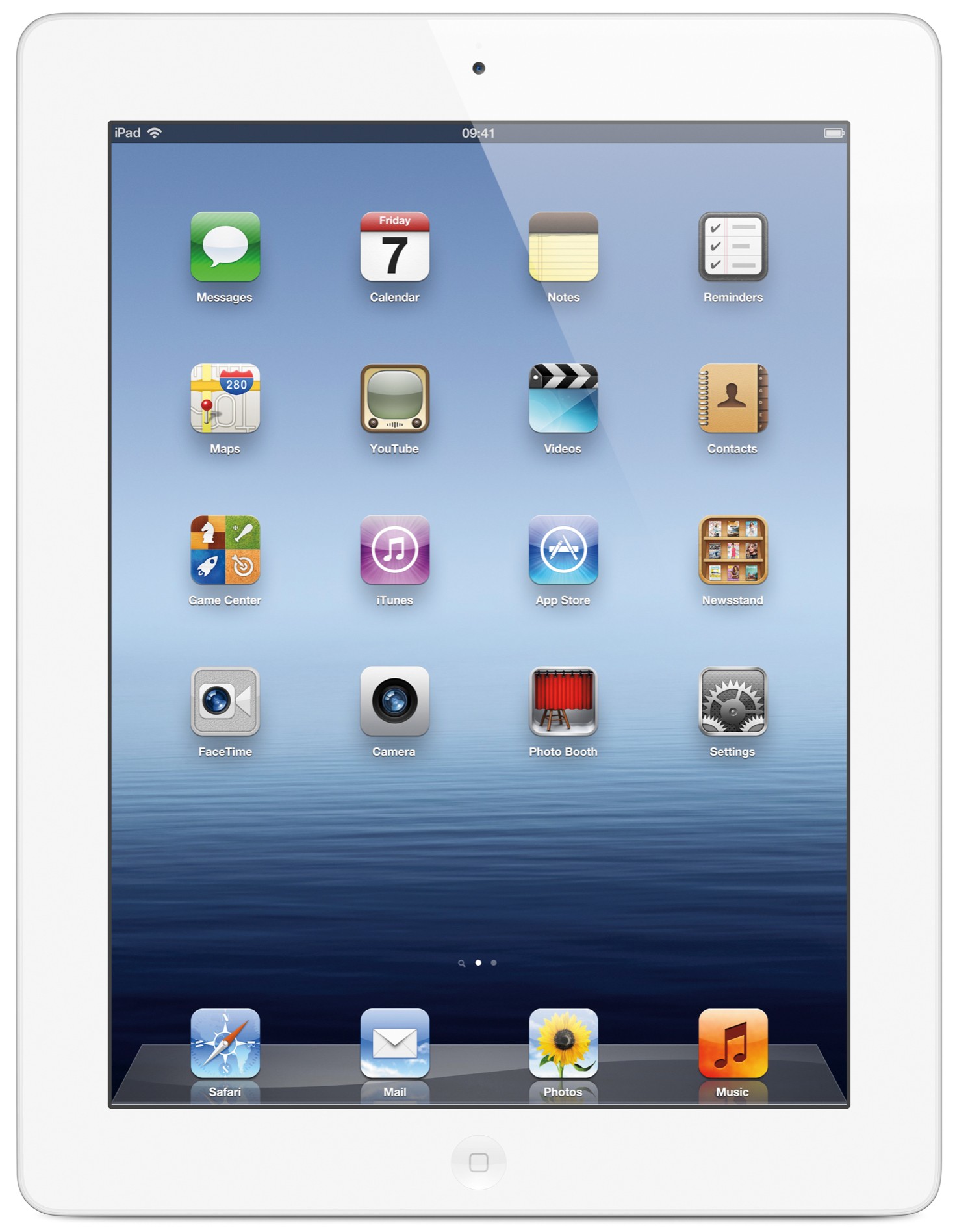 Nye iPad 16 GB Wi-Fi (hvit)