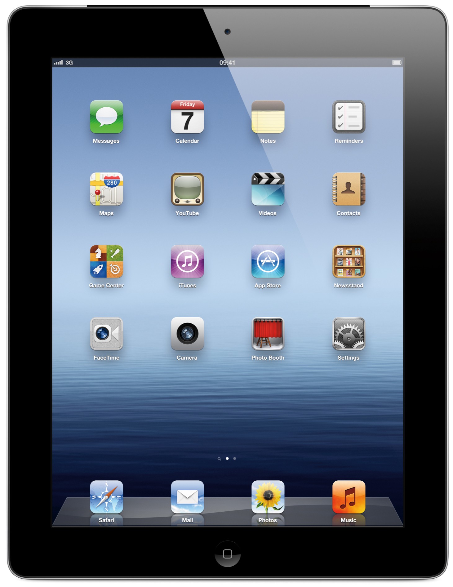 Nye iPad 32 GB Wi-Fi + 3G (sort)