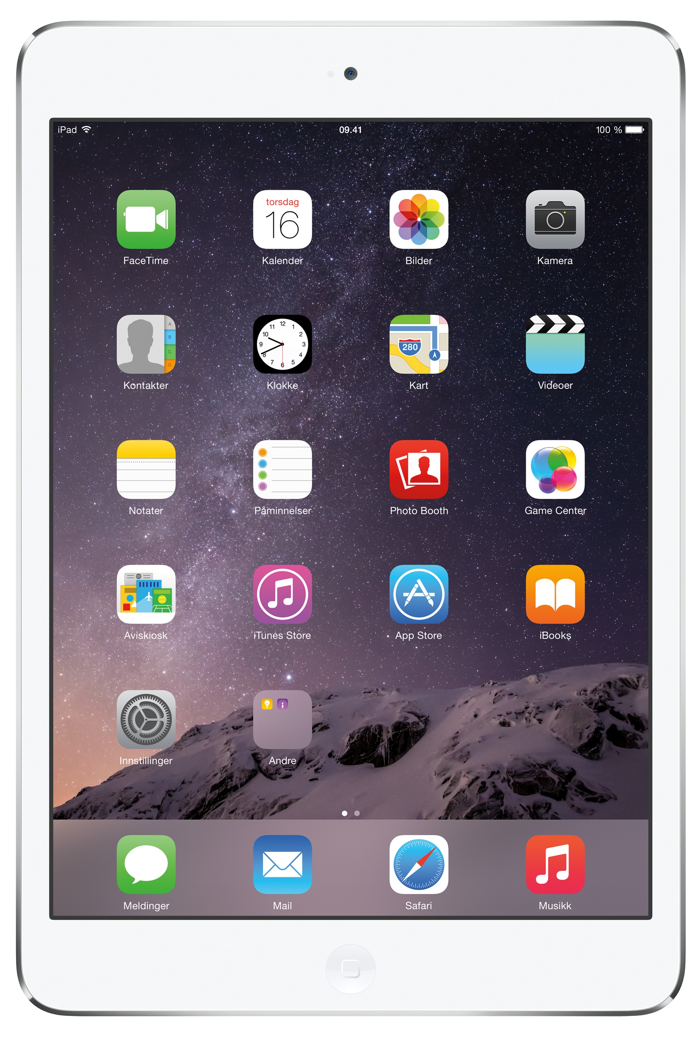 iPad mini 7.9" 16 GB Wi-Fi (hvit)