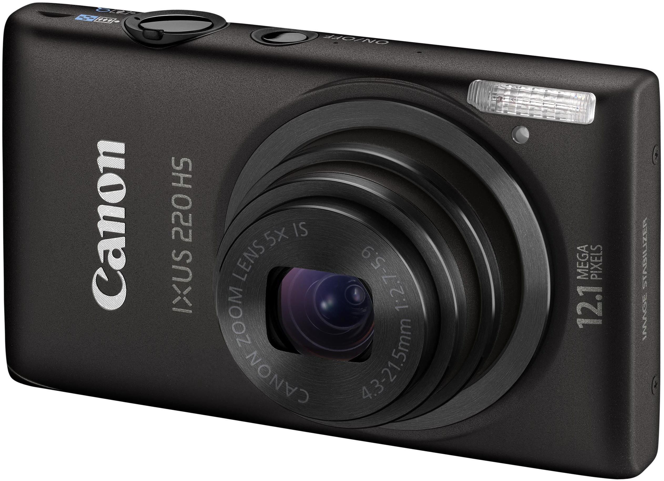 Canon IXUS 220 HS kompaktkamera (sort)