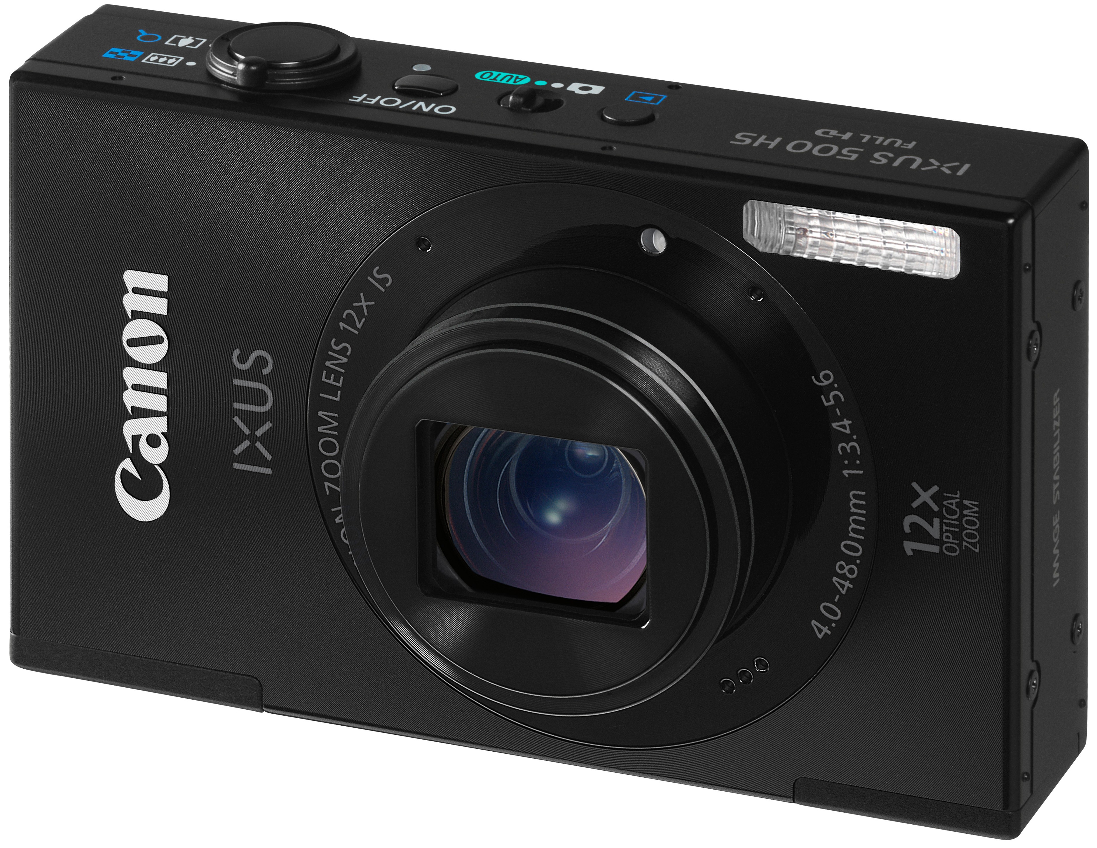 Canon IXUS 500 HS digikamera (musta)