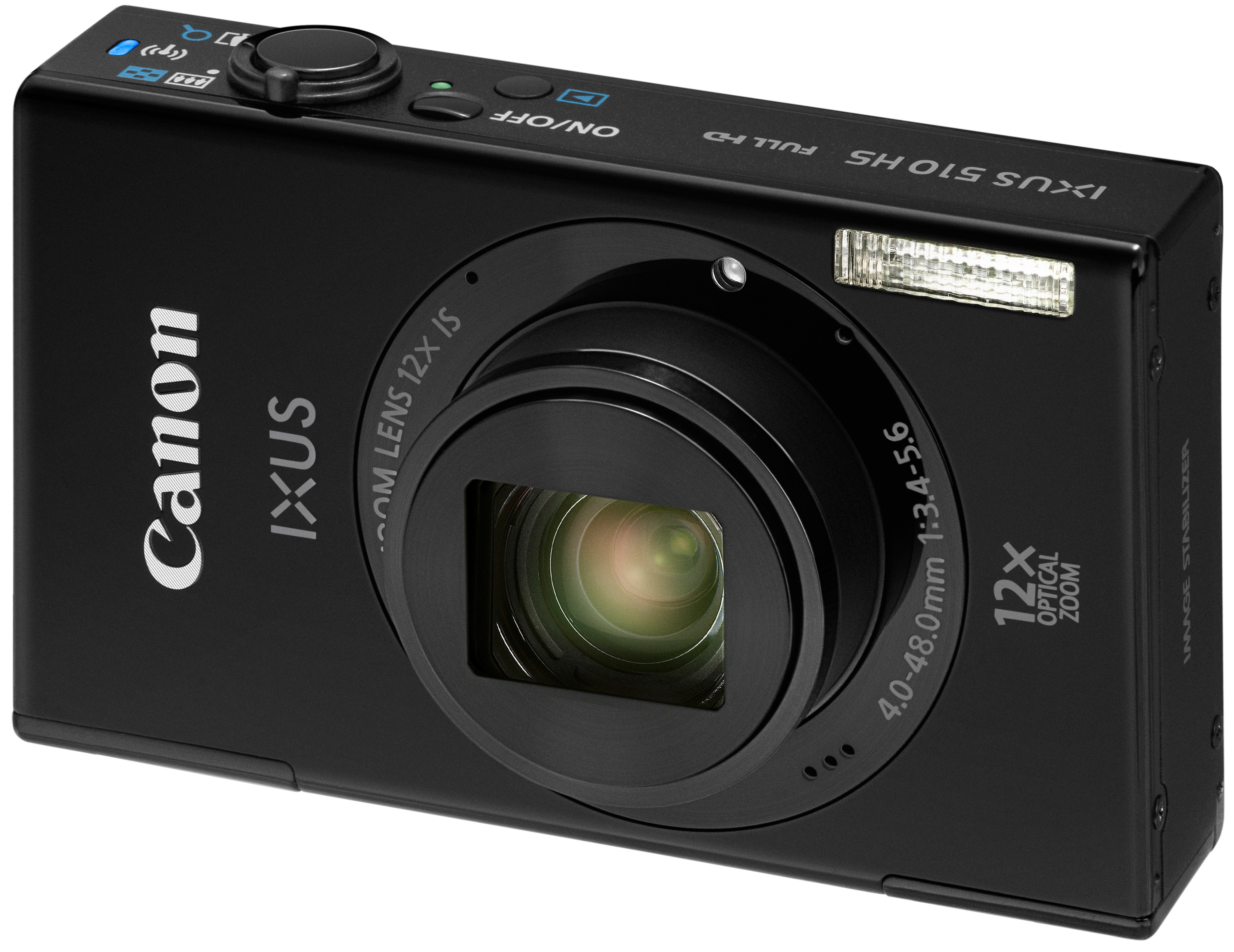 Canon IXUS 510 HS kompaktkamera (sort)