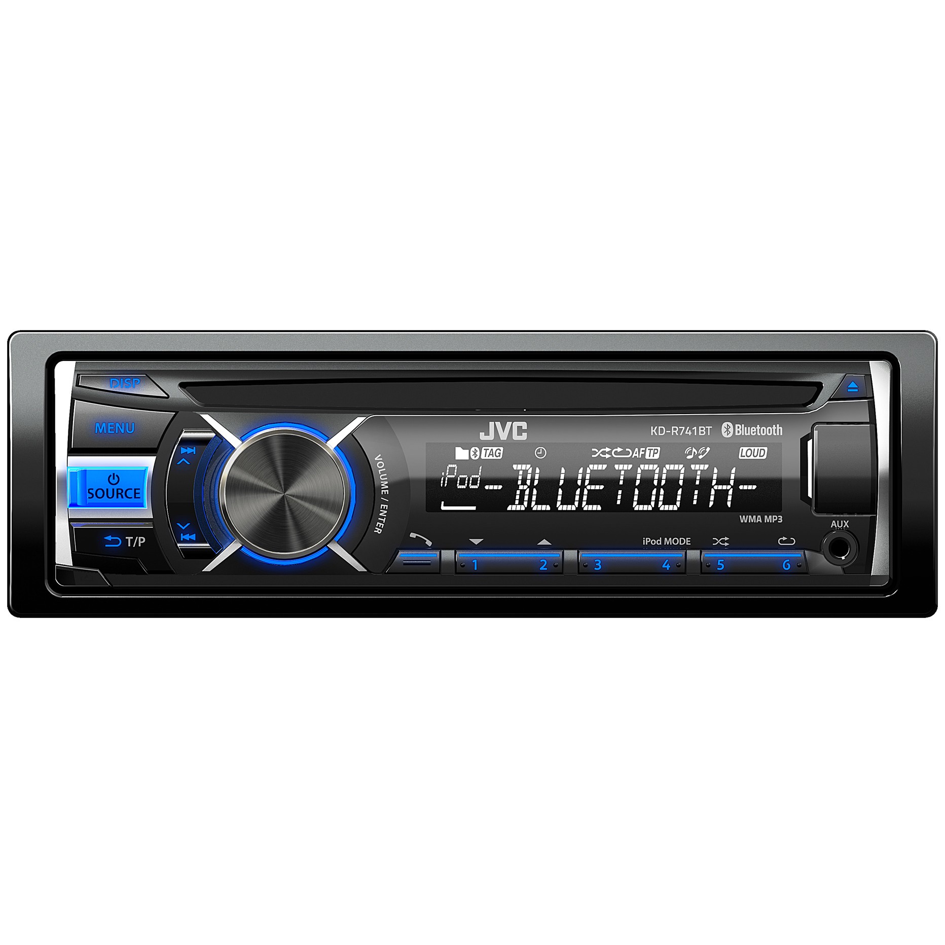 JVC bilstereo 1-DIN KD-R741BT