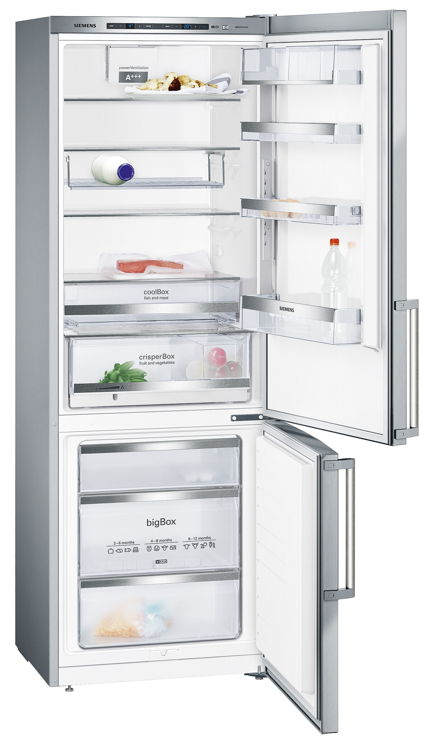 Siemens kombiskap KG49EAI40 (201 cm)