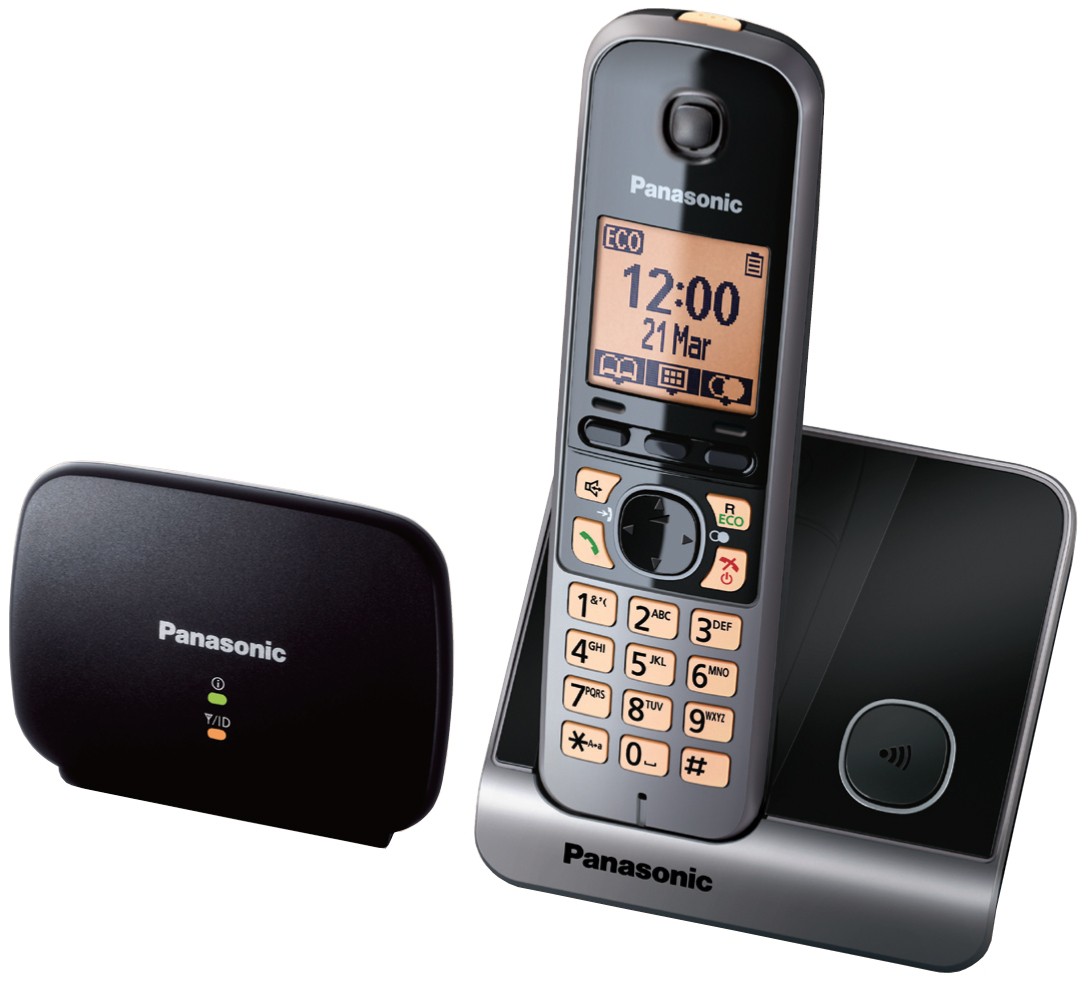 Panasonic DECT KX-TG6751 (čierny) – bezdrôtový tel