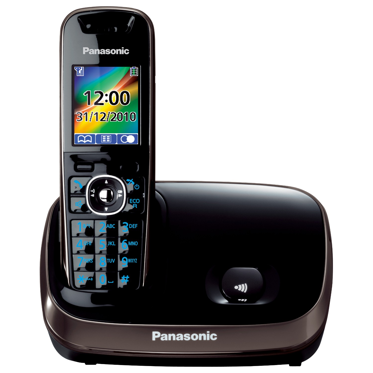 Panasonic KX-TG8511 black -bezdr&aacute;tov&yacute; telefon