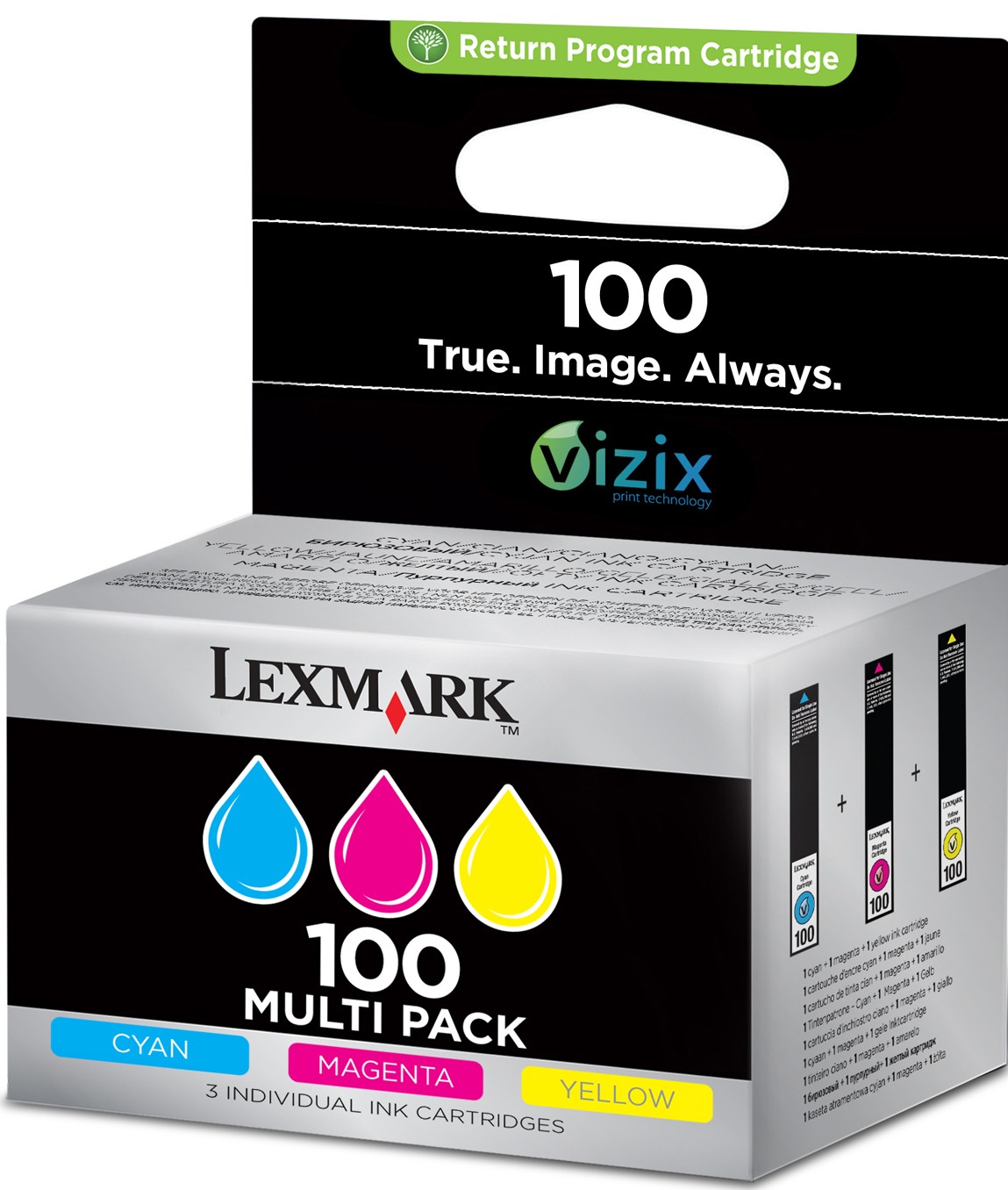 Lexmark blekkpatron 100 CMY Vizix (multipack)