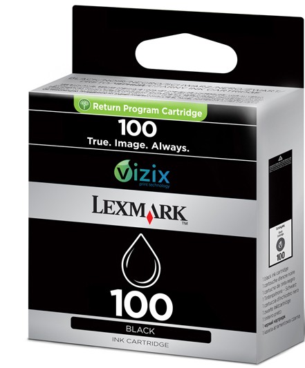 Lexmark blekkpatron 100 Vizix (sort)