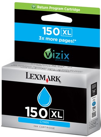 Lexmark blekkpatron 150XL Vizix 2.0 (cyan)