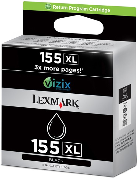 Lexmark blekkpatron 155XL Vizix 2.0 (sort)