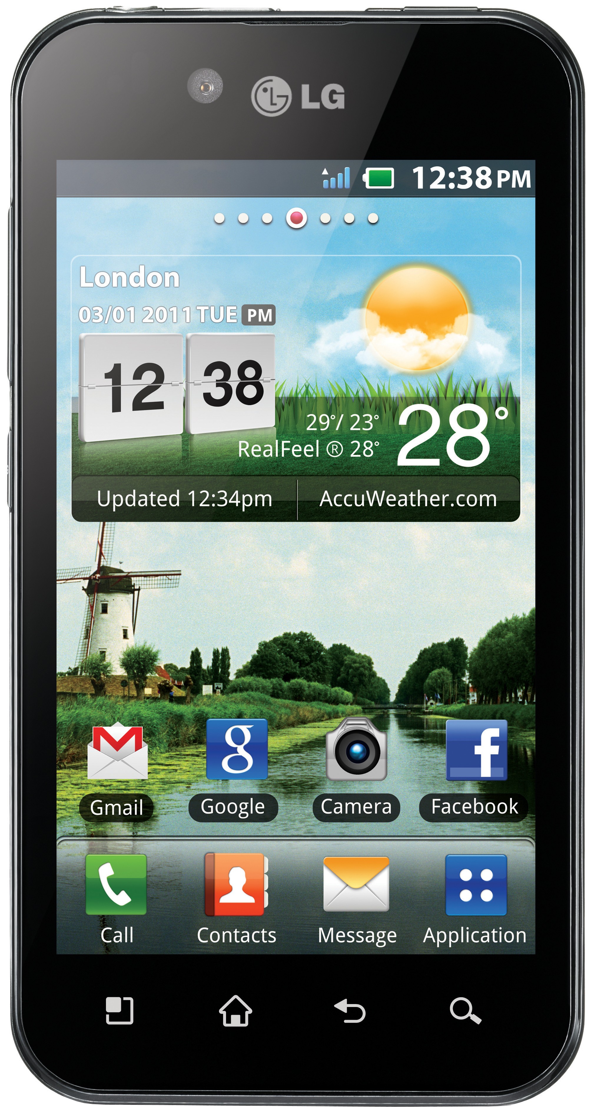 LG Optimus Black P970 Smartphone (svart)