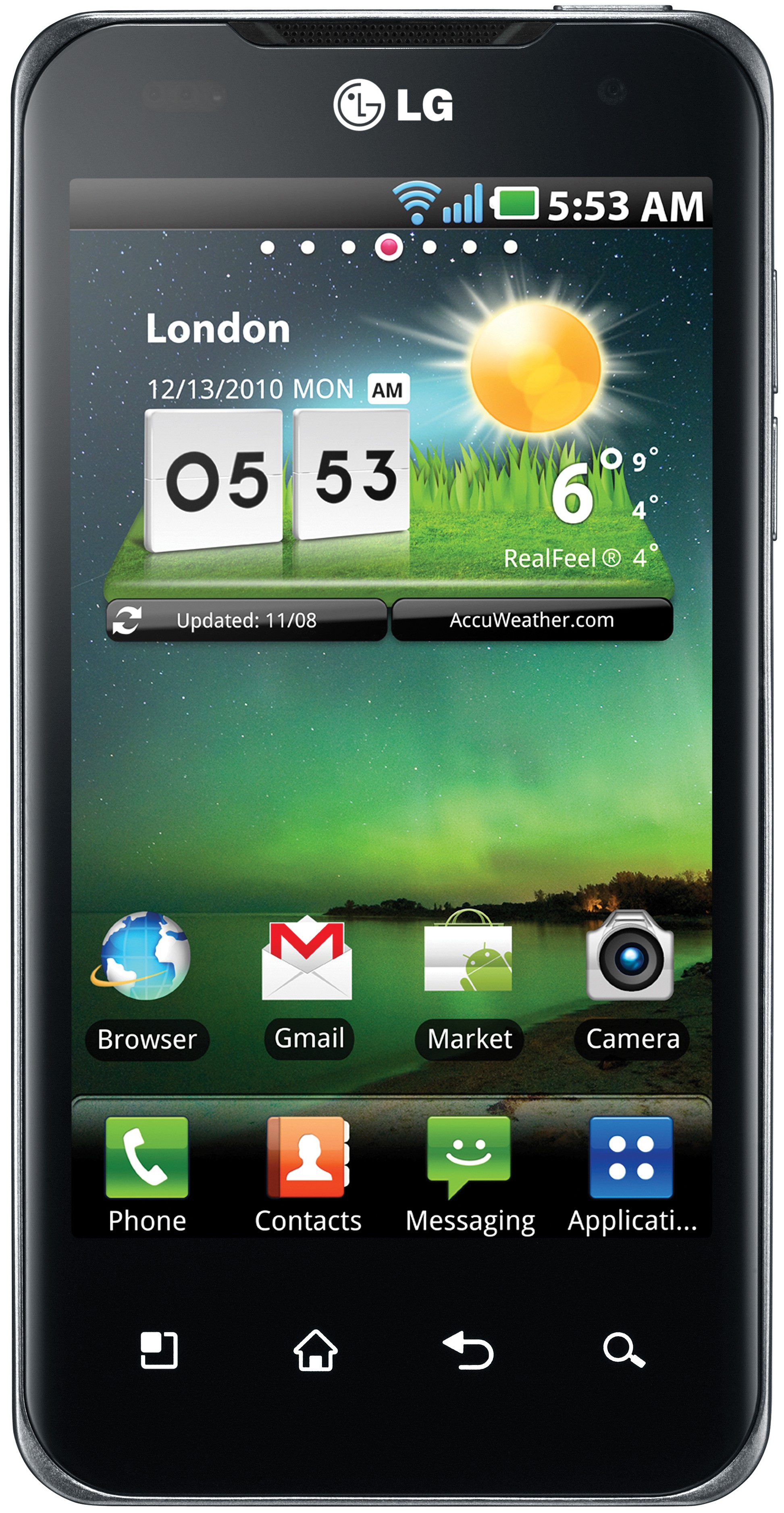LG Optimus 2X P990 Smartphone (m&ouml;rkbrun)