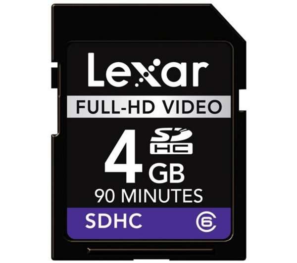 Lexar SDHC Minneskort 4 GB Video