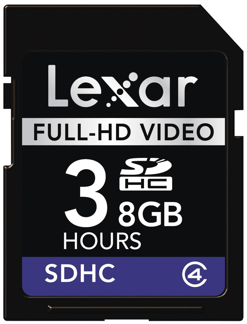 Lexar SDHC Full-HD Video Card 8GB LSD8GBFSBEUHD