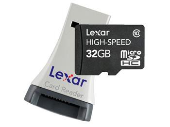 Lexar microSDHC 32GB class 10 + USB čtečka