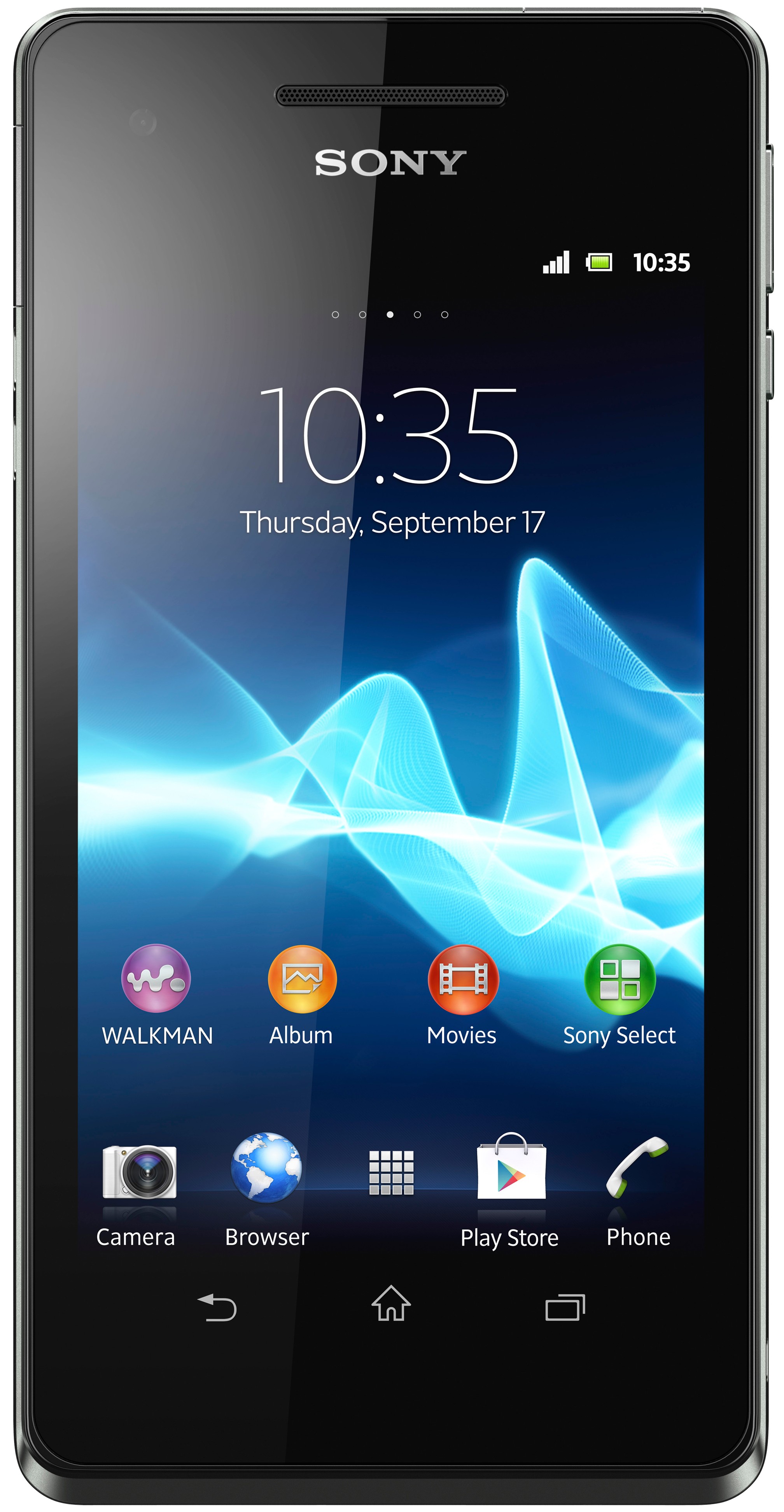 Sony Xperia V LT25i smarttelefon (sort)