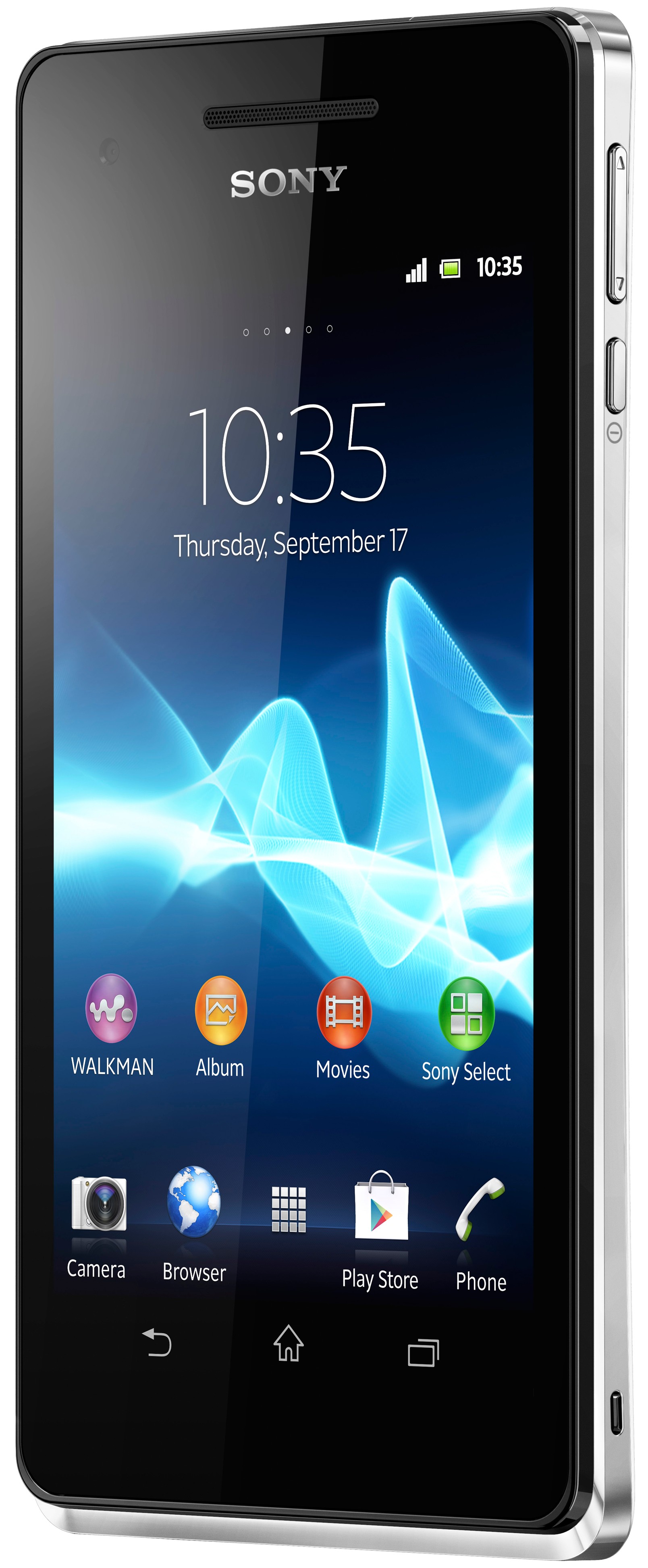 Sony Xperia V LT25i smarttelefon (hvit)