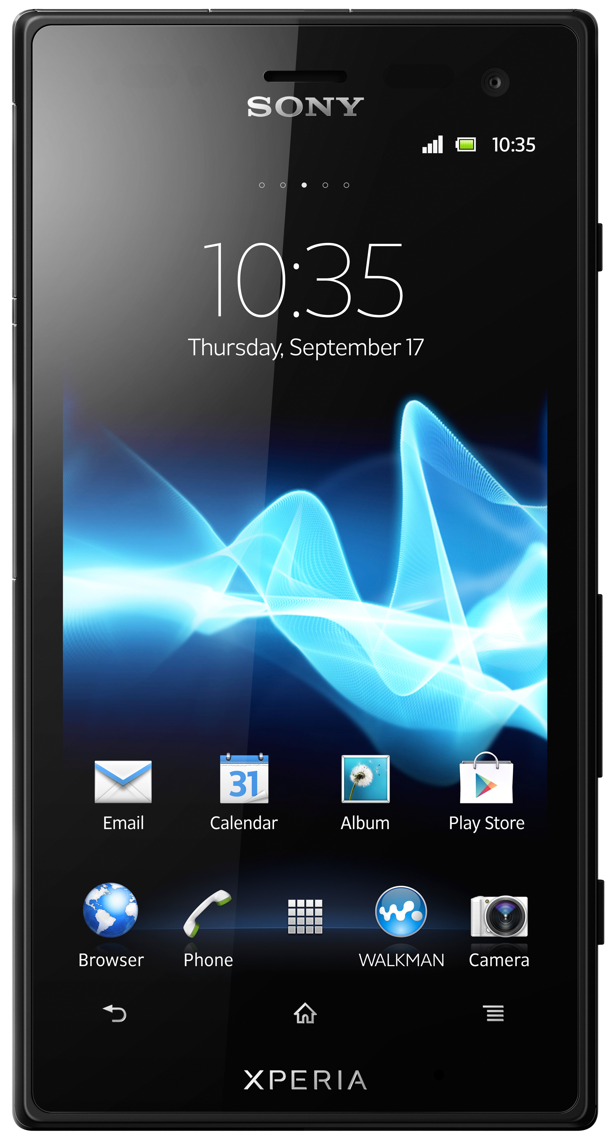 Sony Xperia Acro S LT26W smarttelefon (sort)