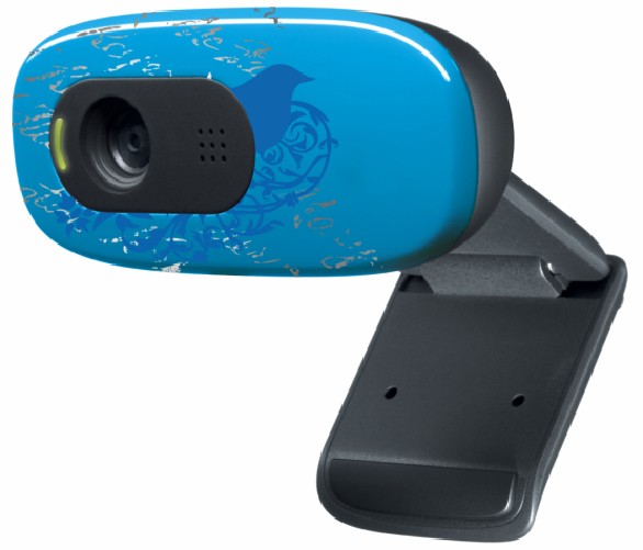 Logitech C270 Webbkamera (bl&aring;)