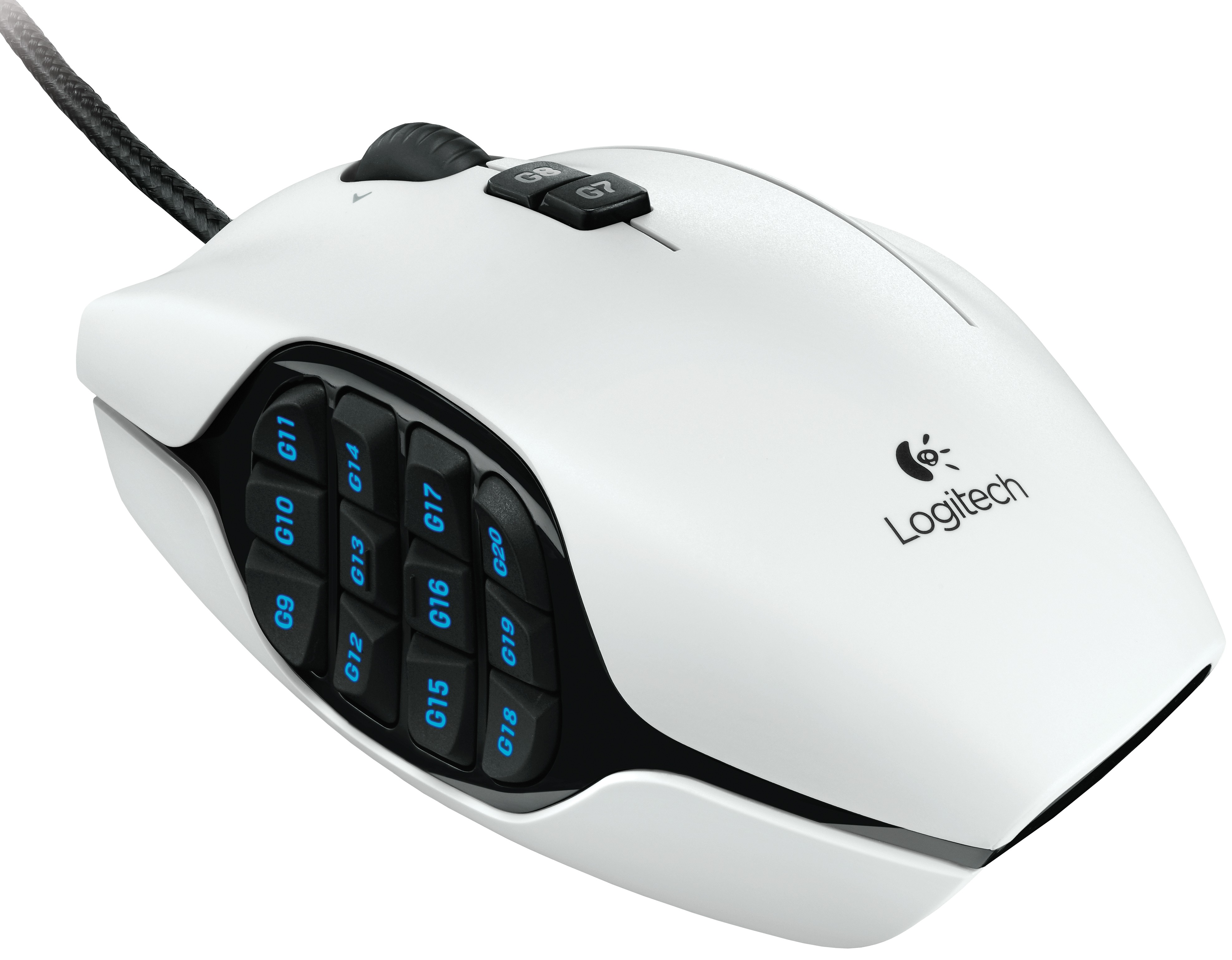 Logitech G600 MMO gaming mus (hvit)