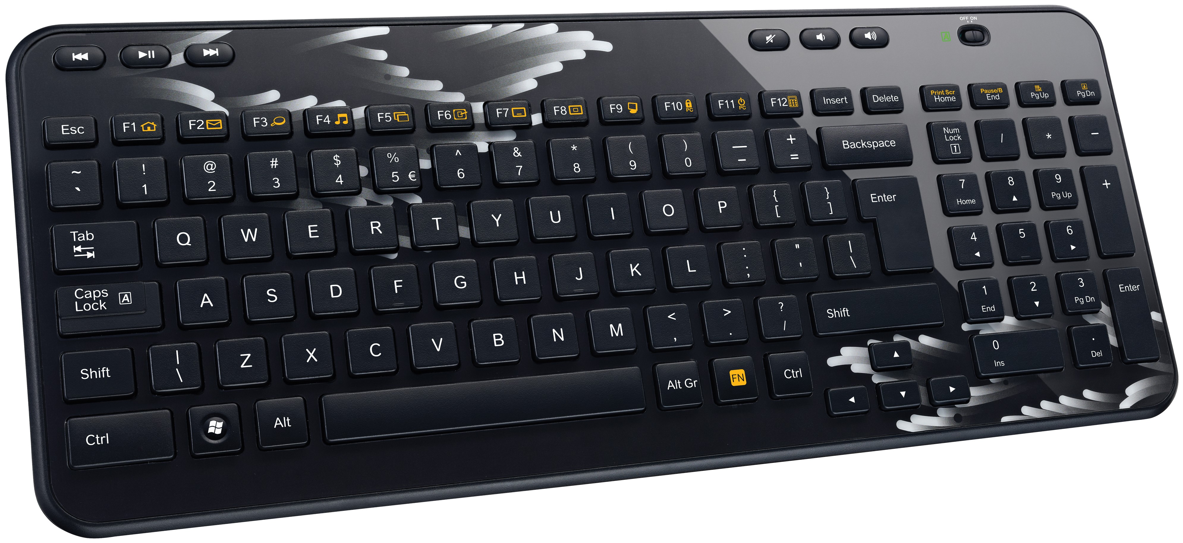 Logitech trådløst tatstatur K360 (coral fan)