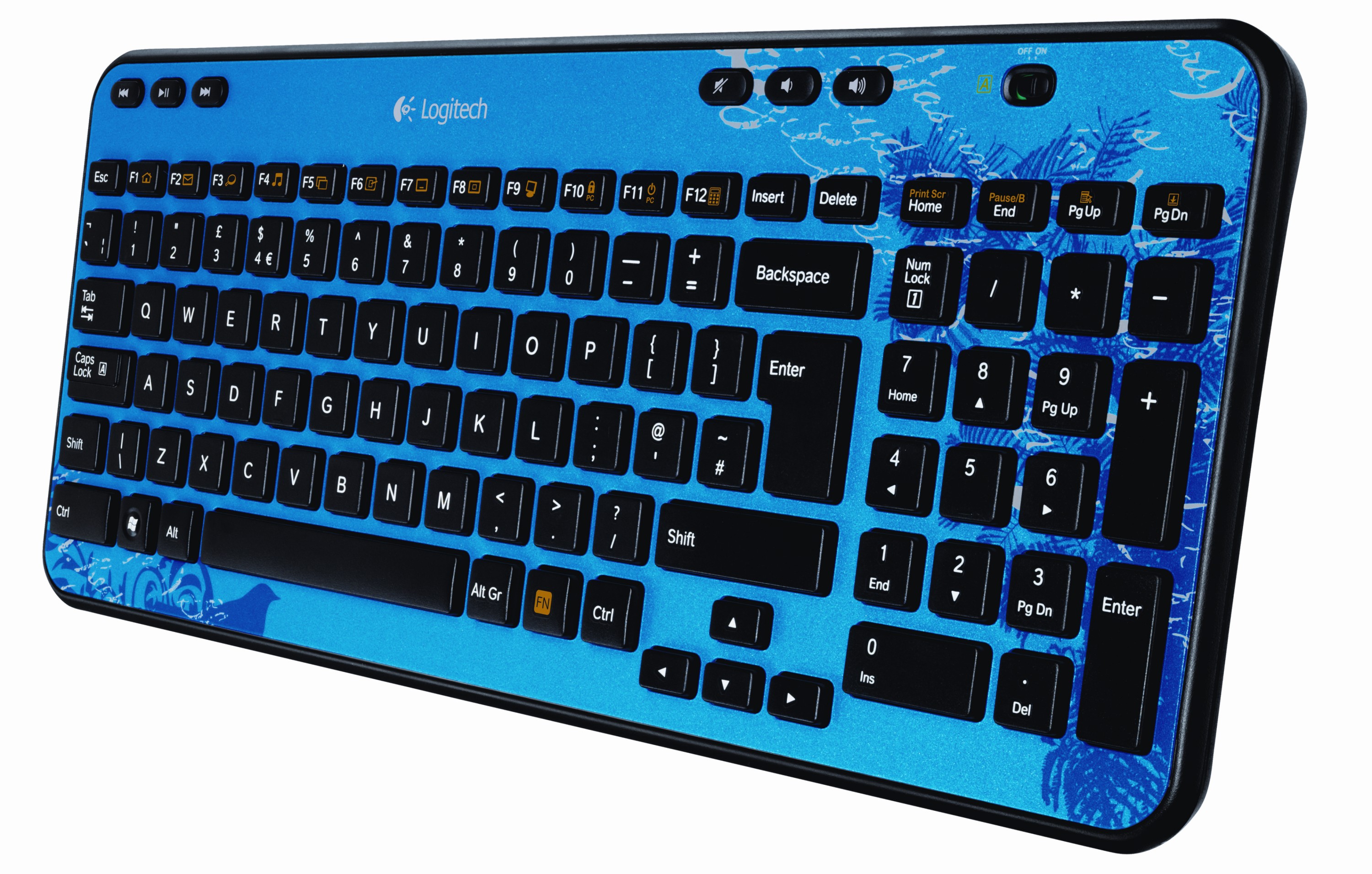 Logitech trådløst tastatur K360 (blå)