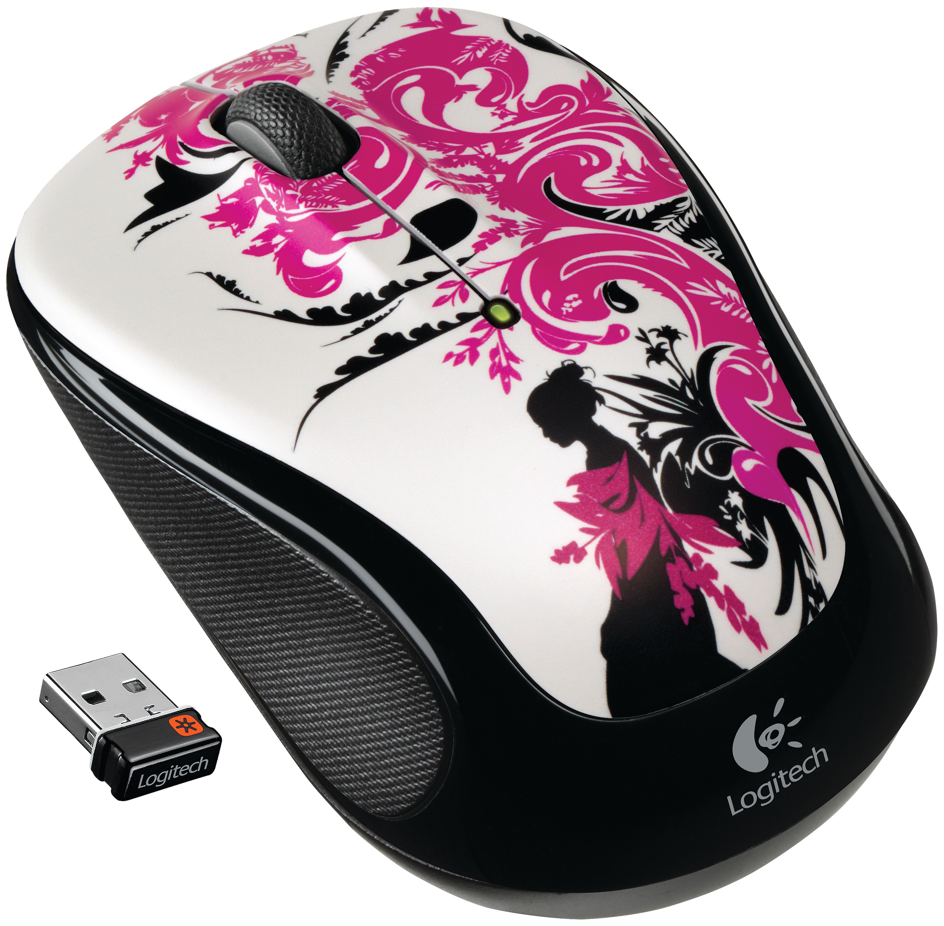Logitech Tr&aring;dl&ouml;s mus M325 (Floral Spiral)